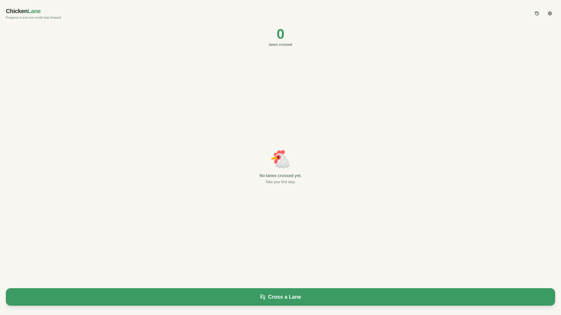 website screenshot of https://chickenslane.com/