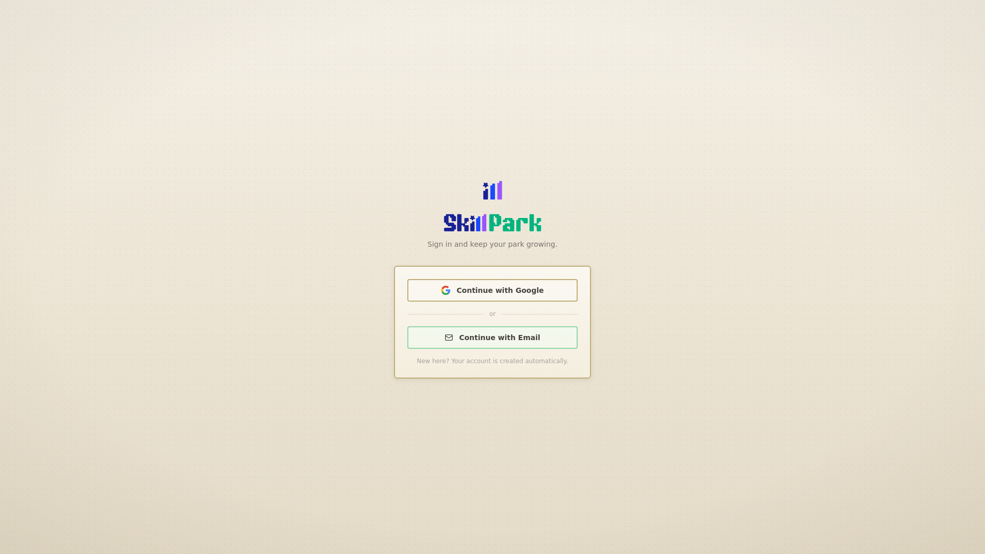 website screenshot of https://skillpark-app.pages.dev/