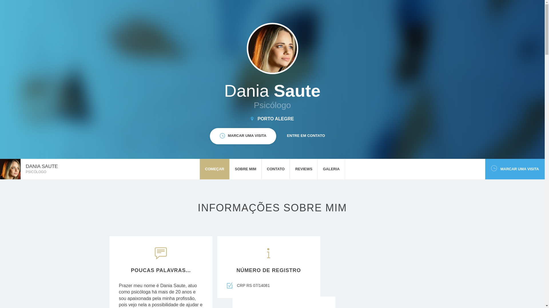 website screenshot of https://psicodaniasaute.com/