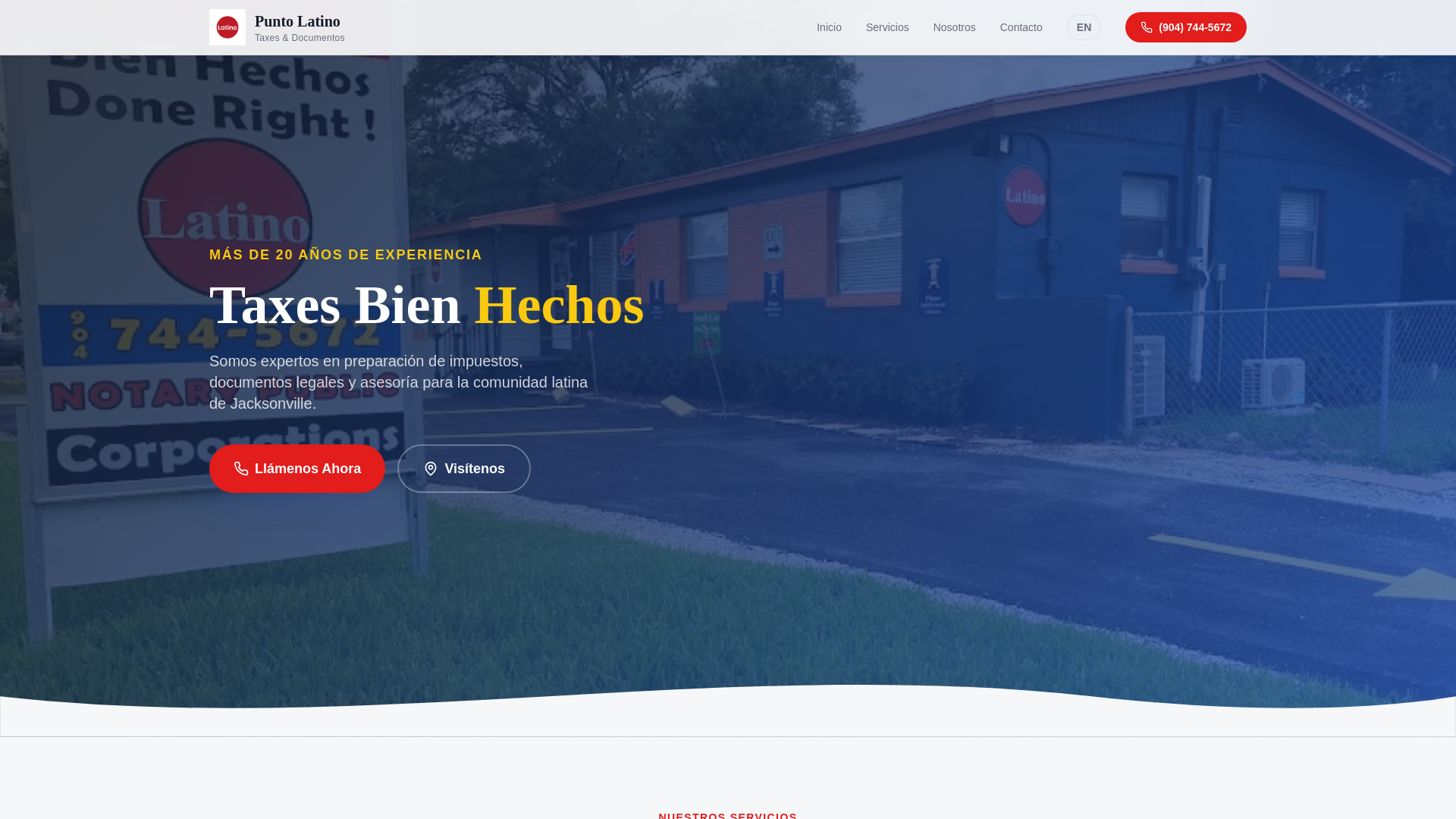 website screenshot of https://puntolatinoyourdigitalhome.pages.dev/