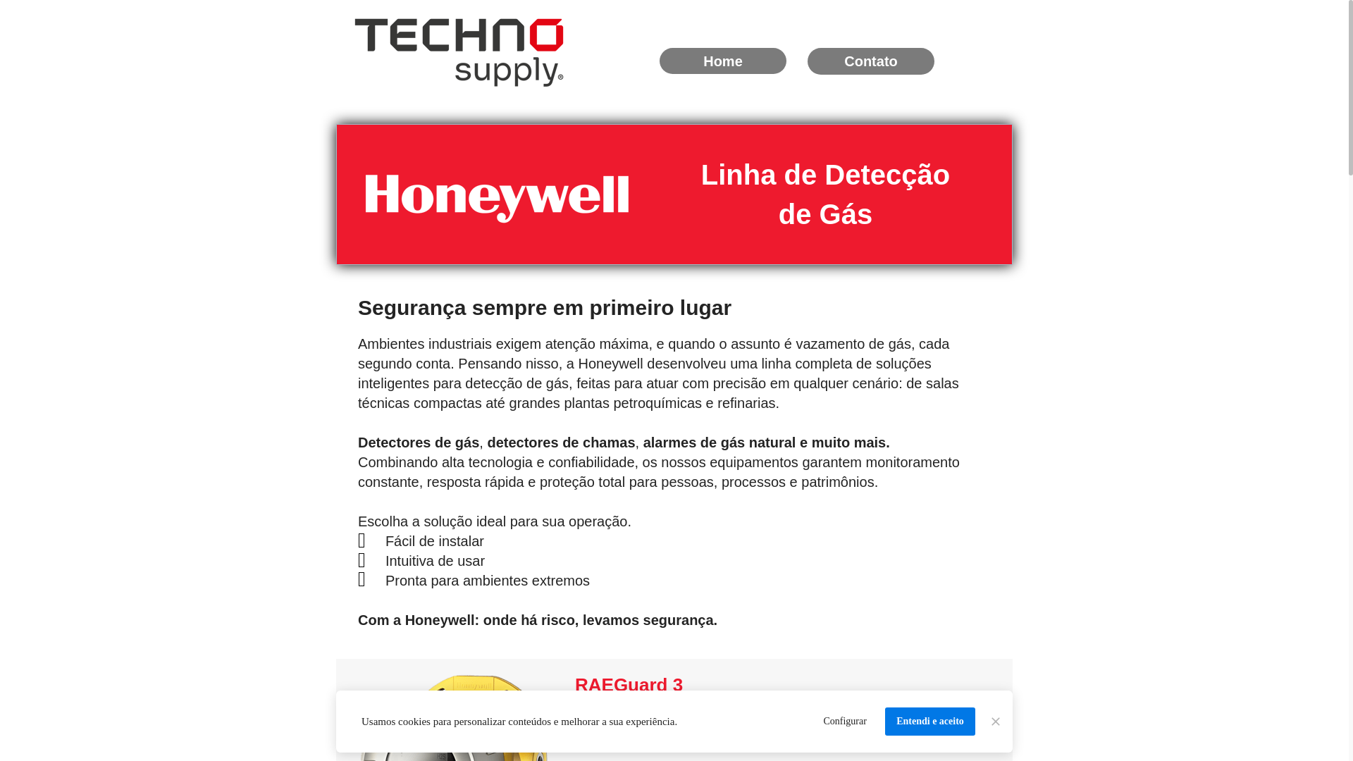 website screenshot of https://deteccaodegas.com.br/