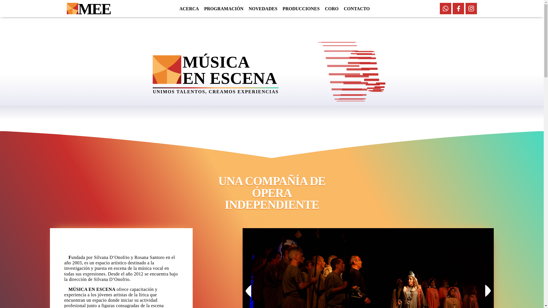 website screenshot of https://musicaenescena.com.ar/