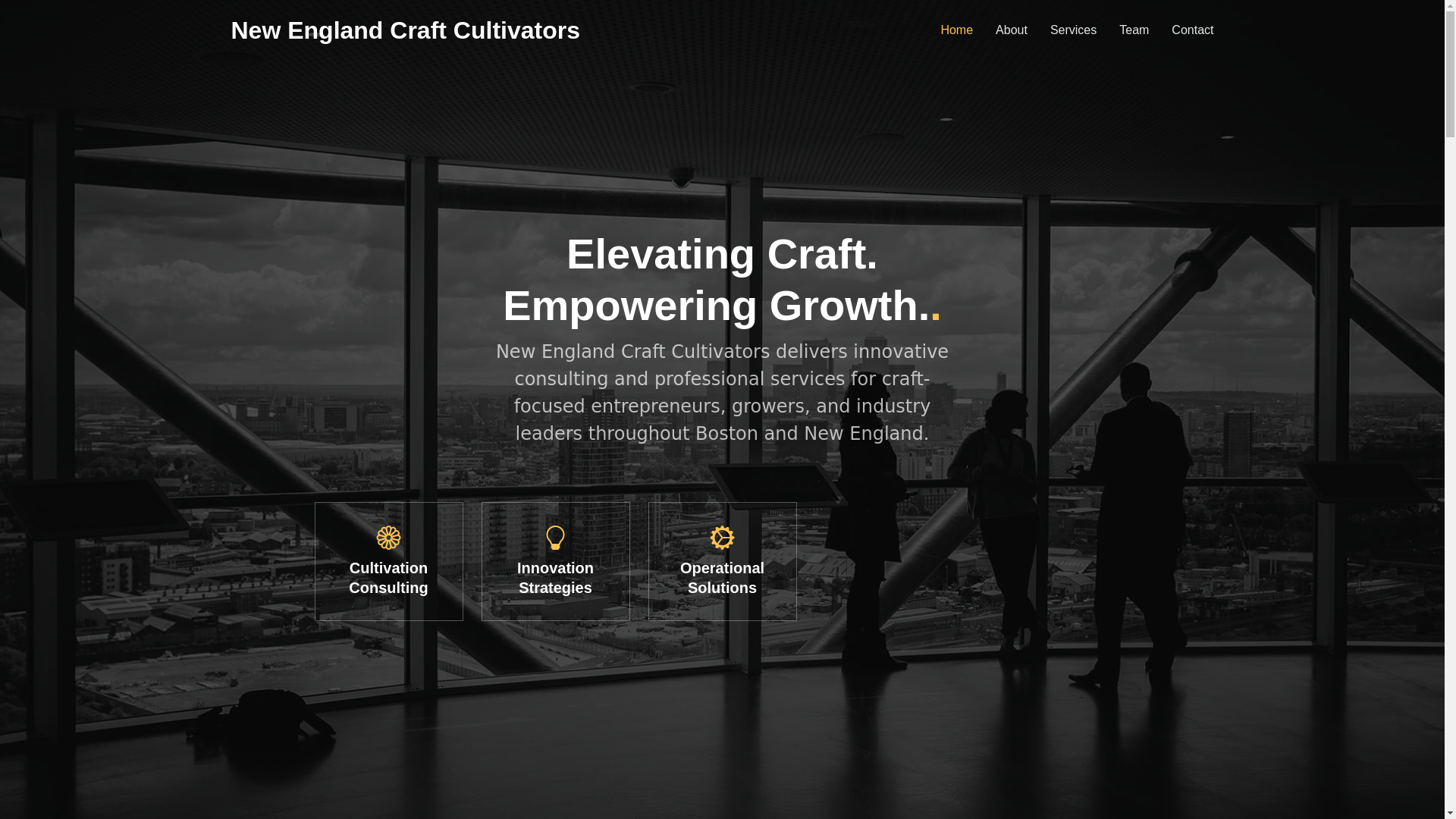 website screenshot of https://craft-cultivators.com/