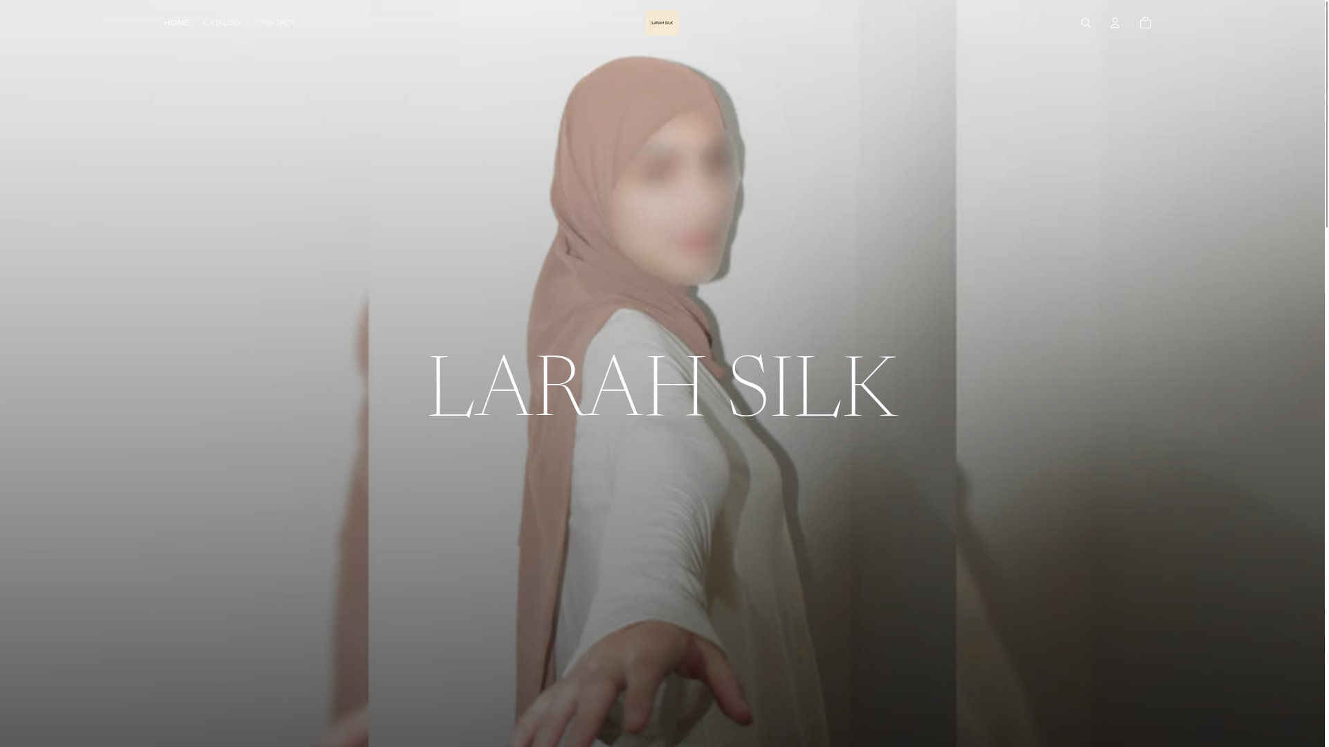 website screenshot of https://larahsilk.com/