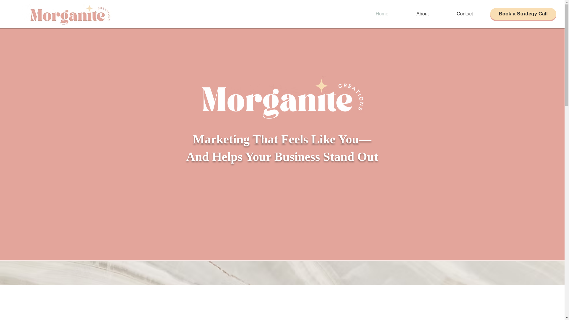 website screenshot of https://morganitecreations.com/