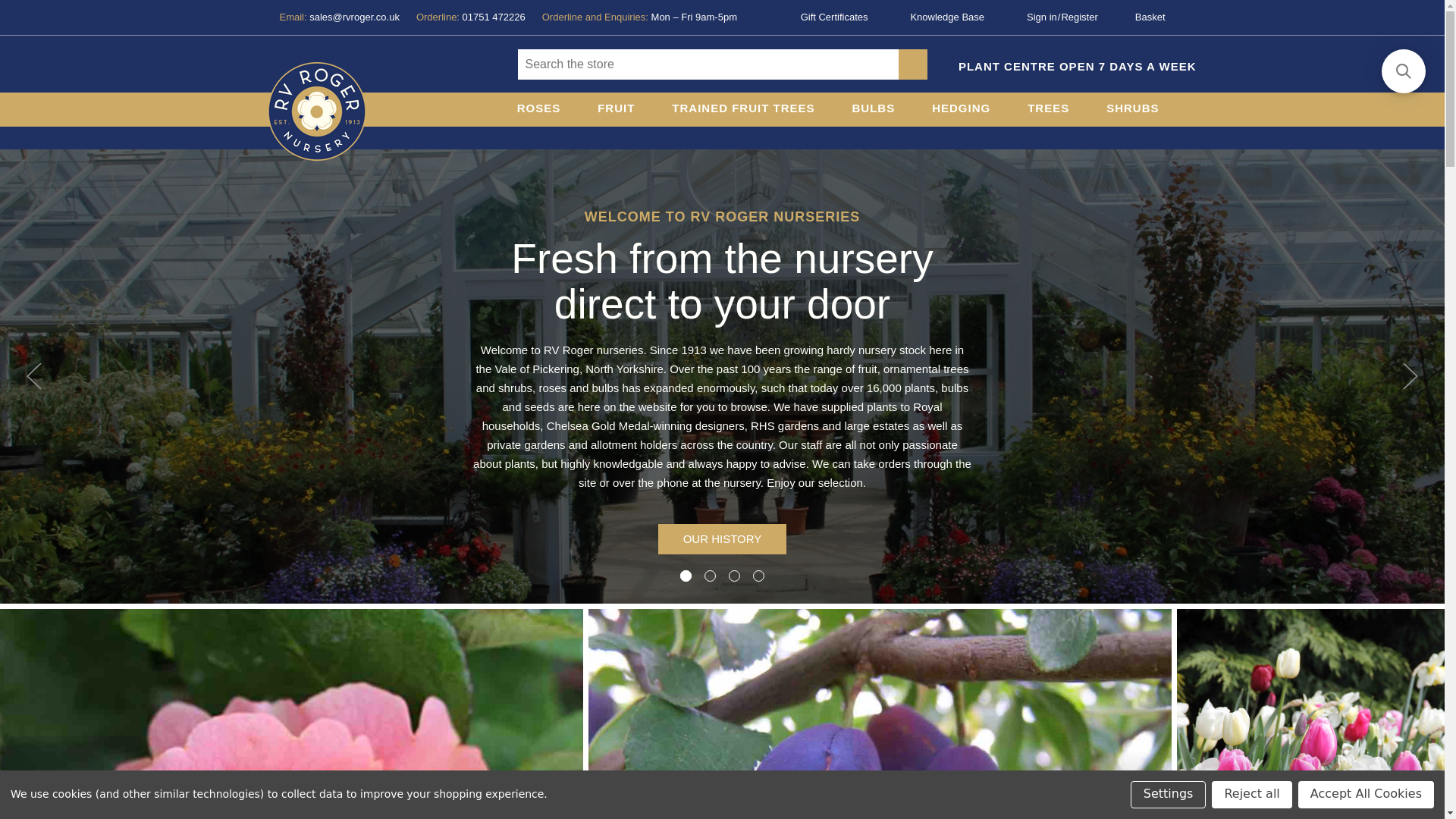 website screenshot of https://rvroger.co.uk/