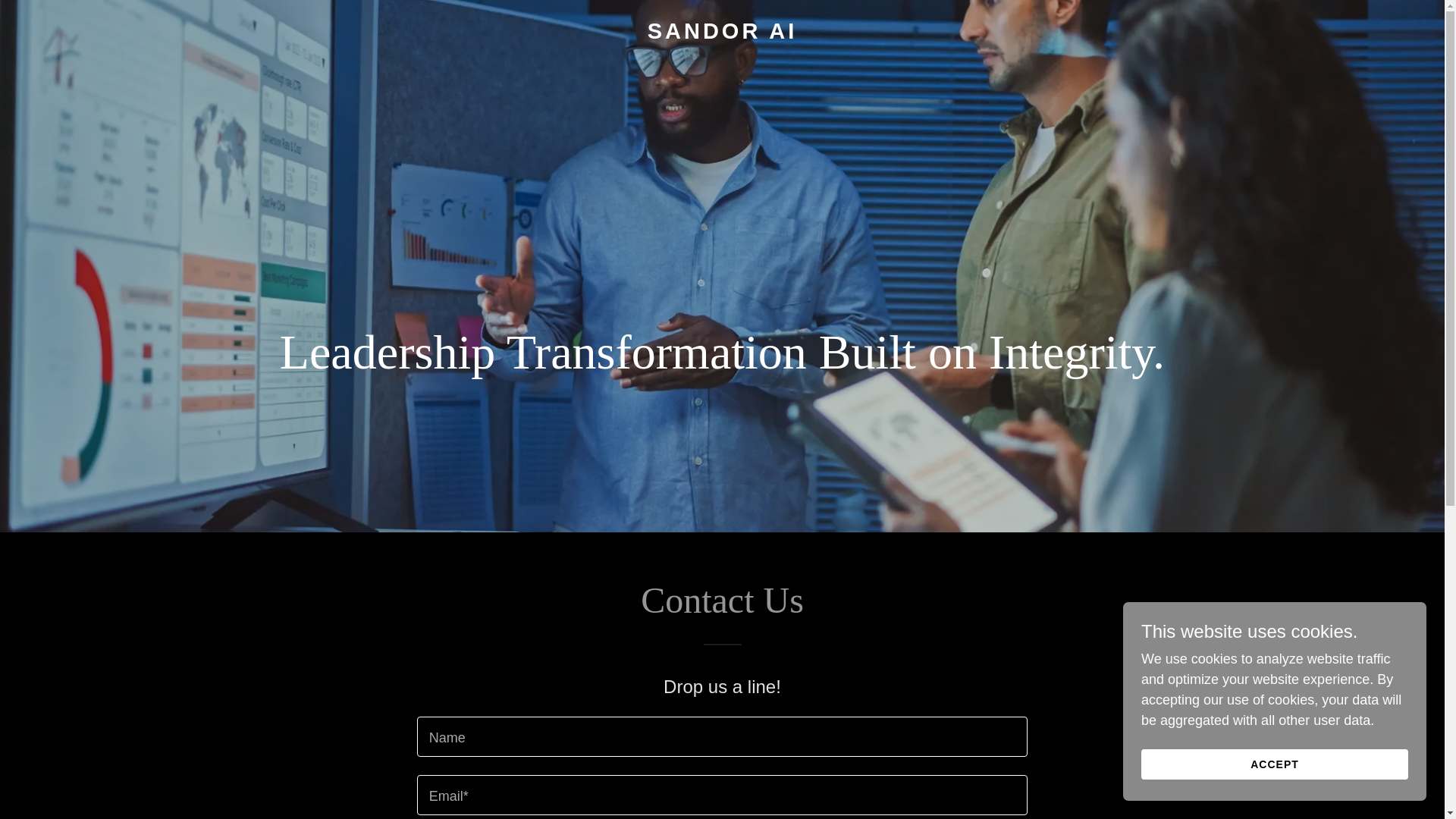 website screenshot of https://sandor.ai/