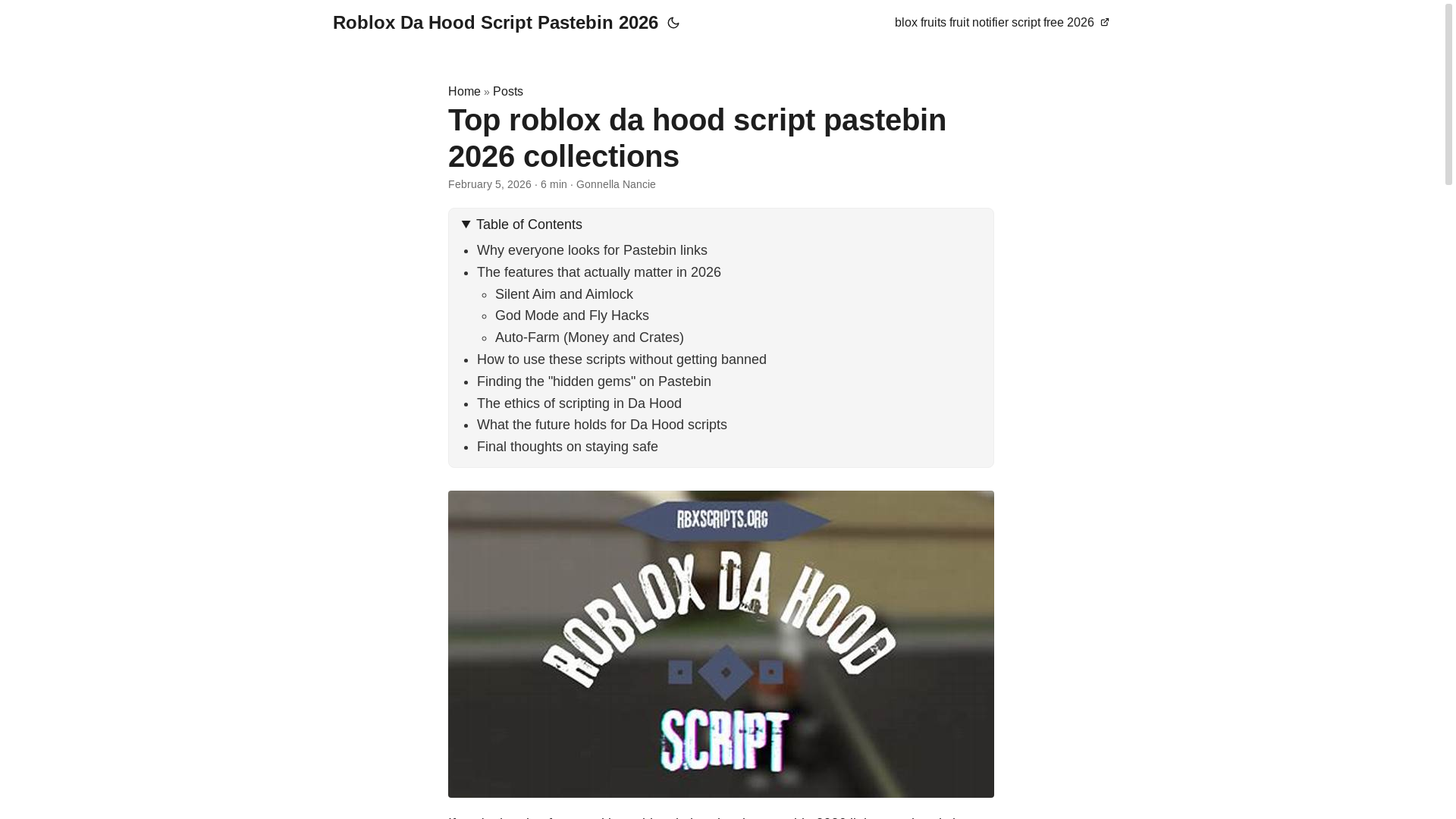 website screenshot of https://roblox-da-hood-script-pastebin-2026.pages.dev/