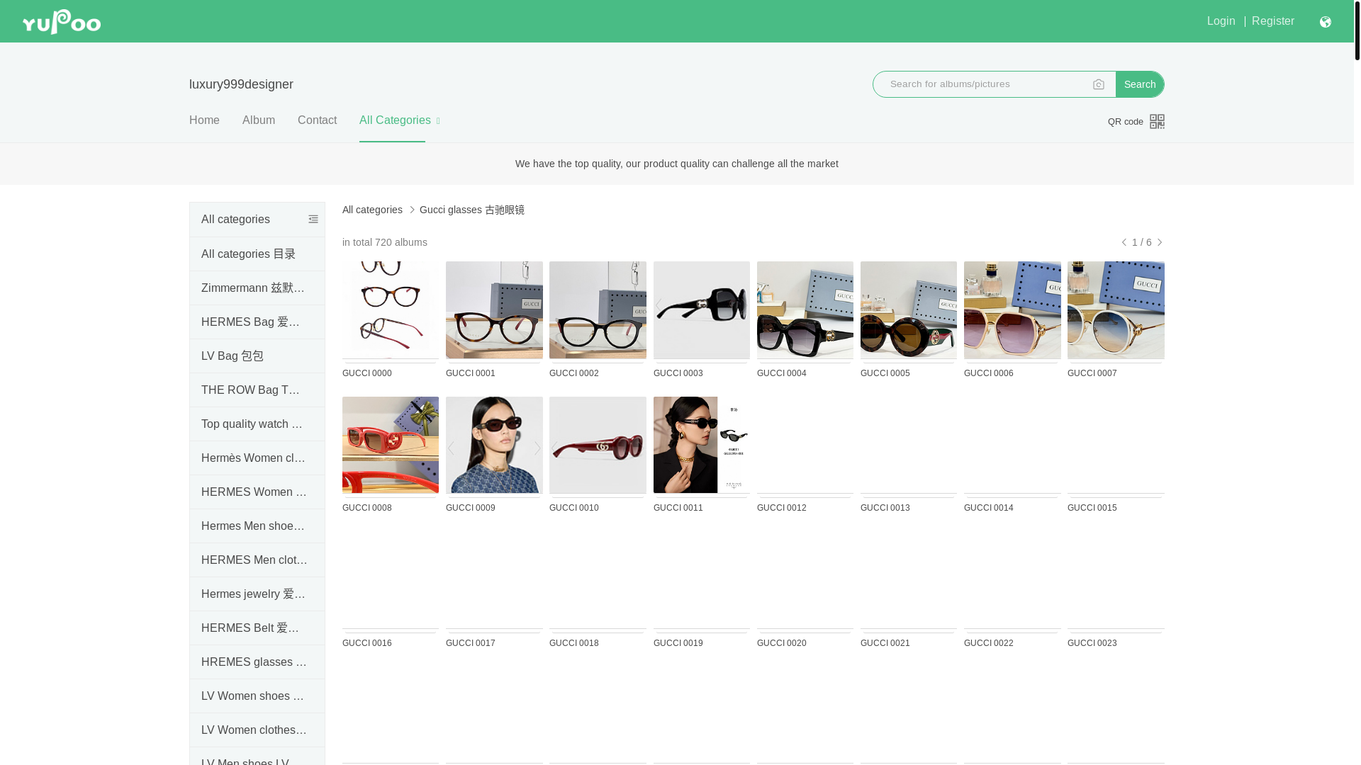 website screenshot of https://luxury999designer.x.yupoo.com/categories/4093201
