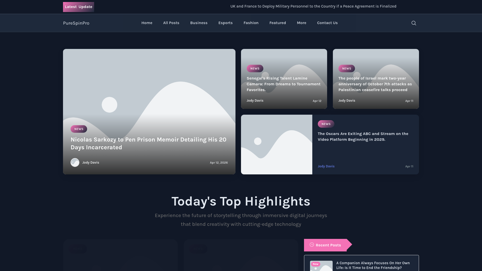 website screenshot of https://purespinpro.nl