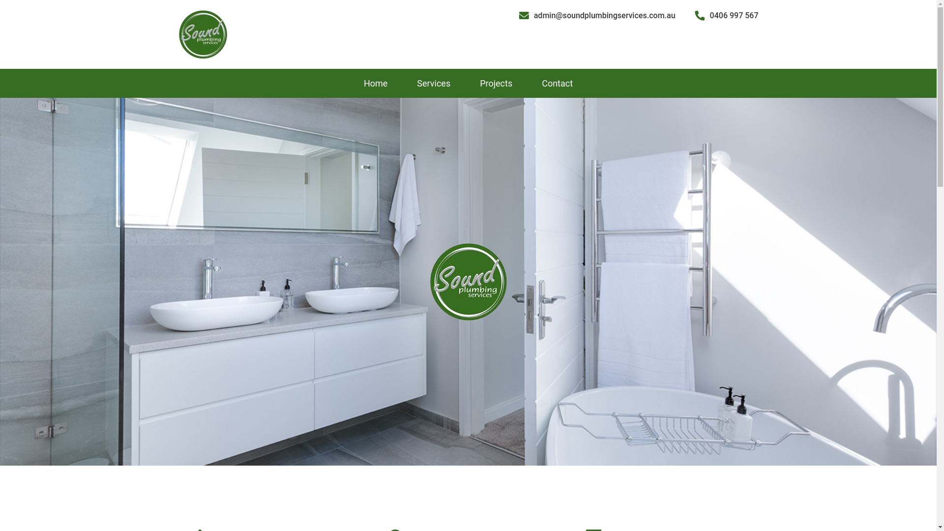 website screenshot of https://soundplumbingservices.online/