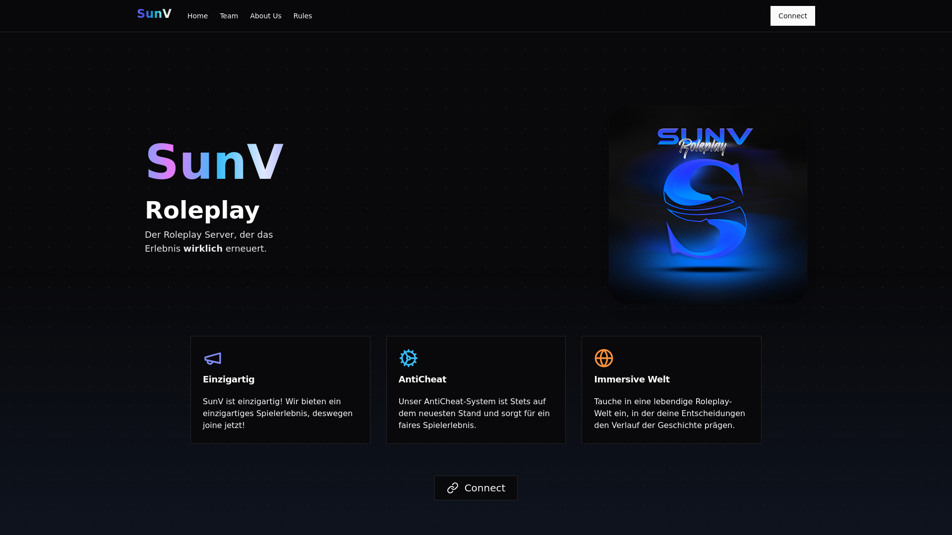 website screenshot of https://sunv.love/