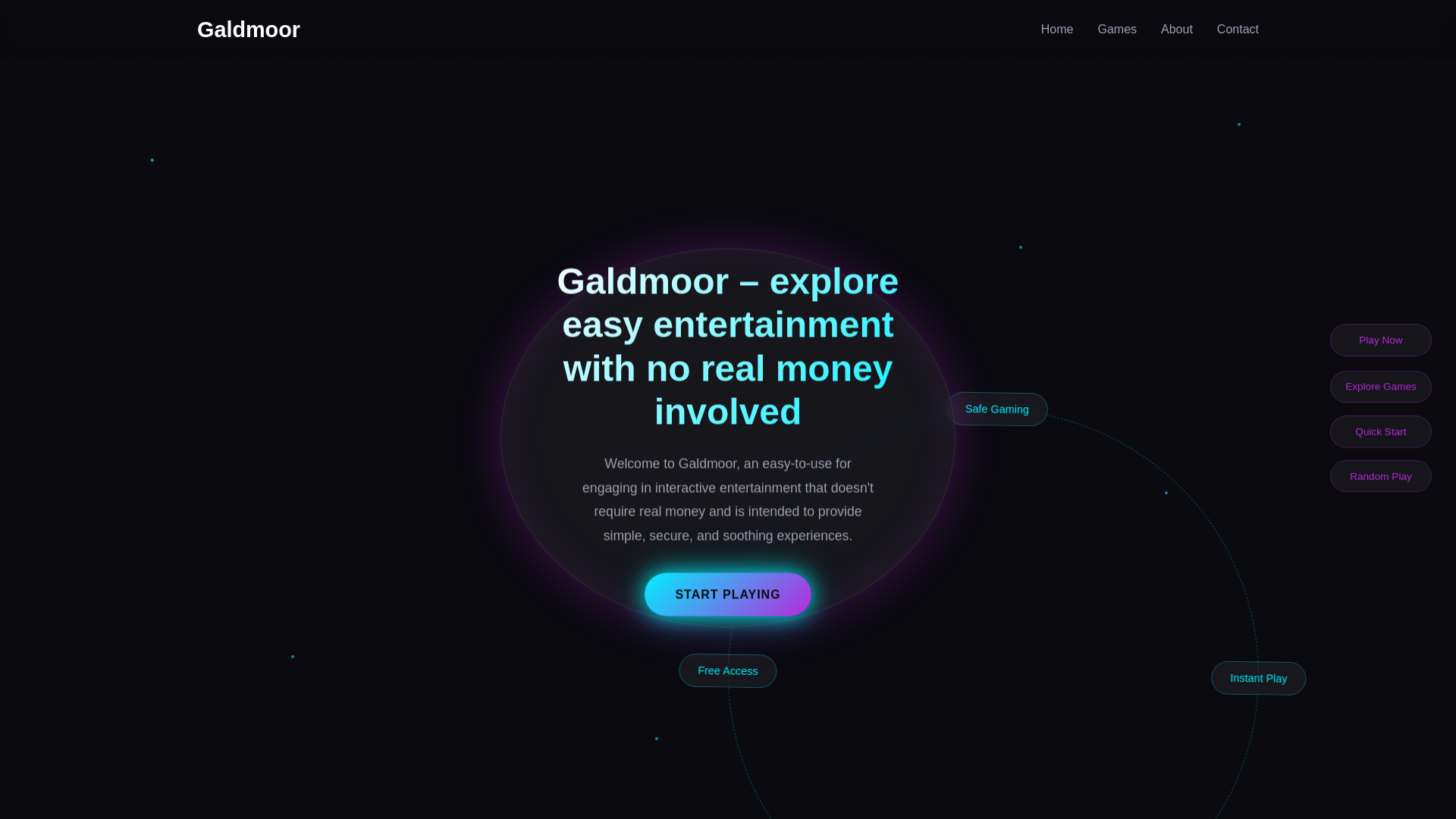 website screenshot of https://galdmoor.site/