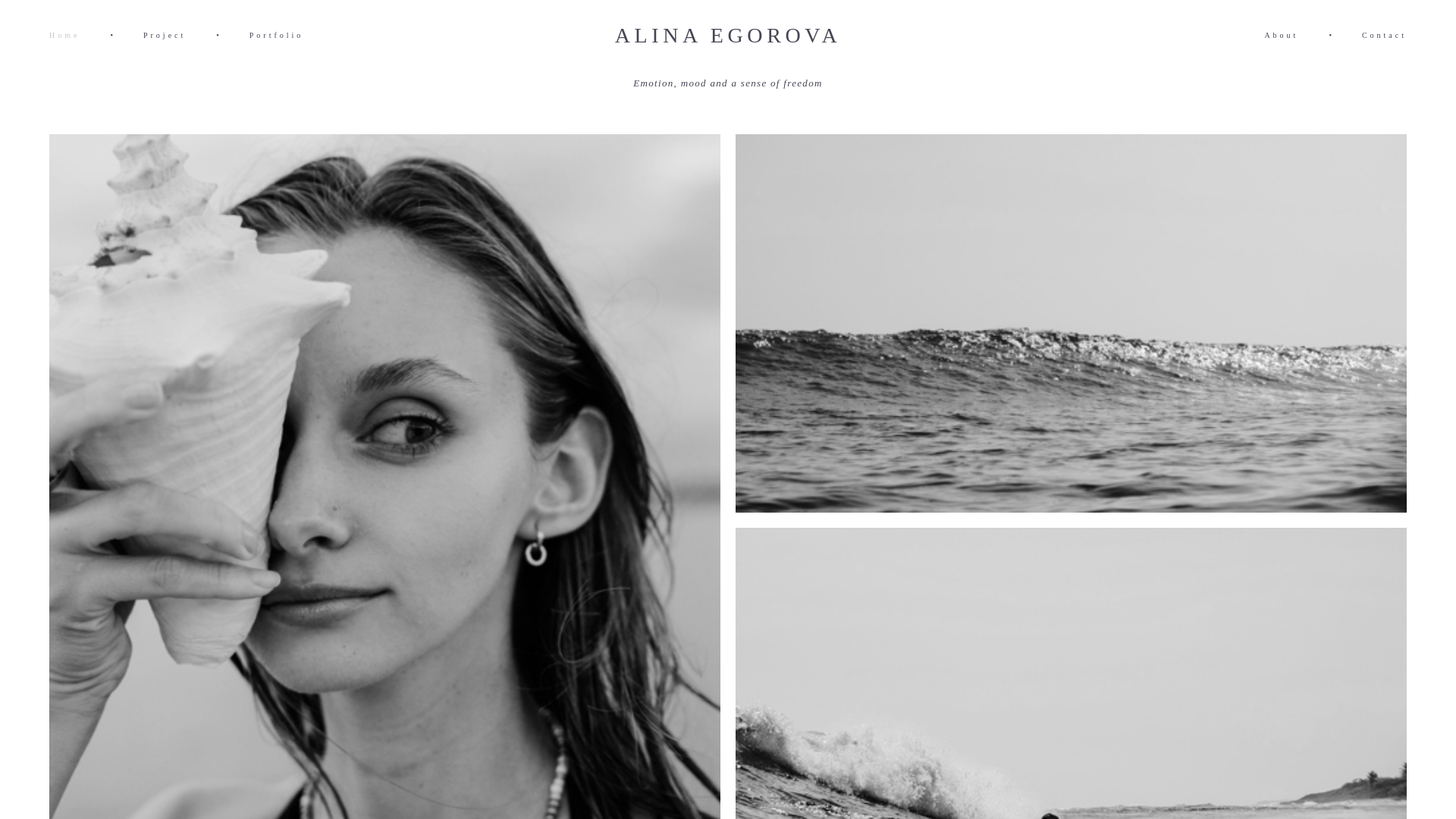 website screenshot of https://alinaegorova.com/