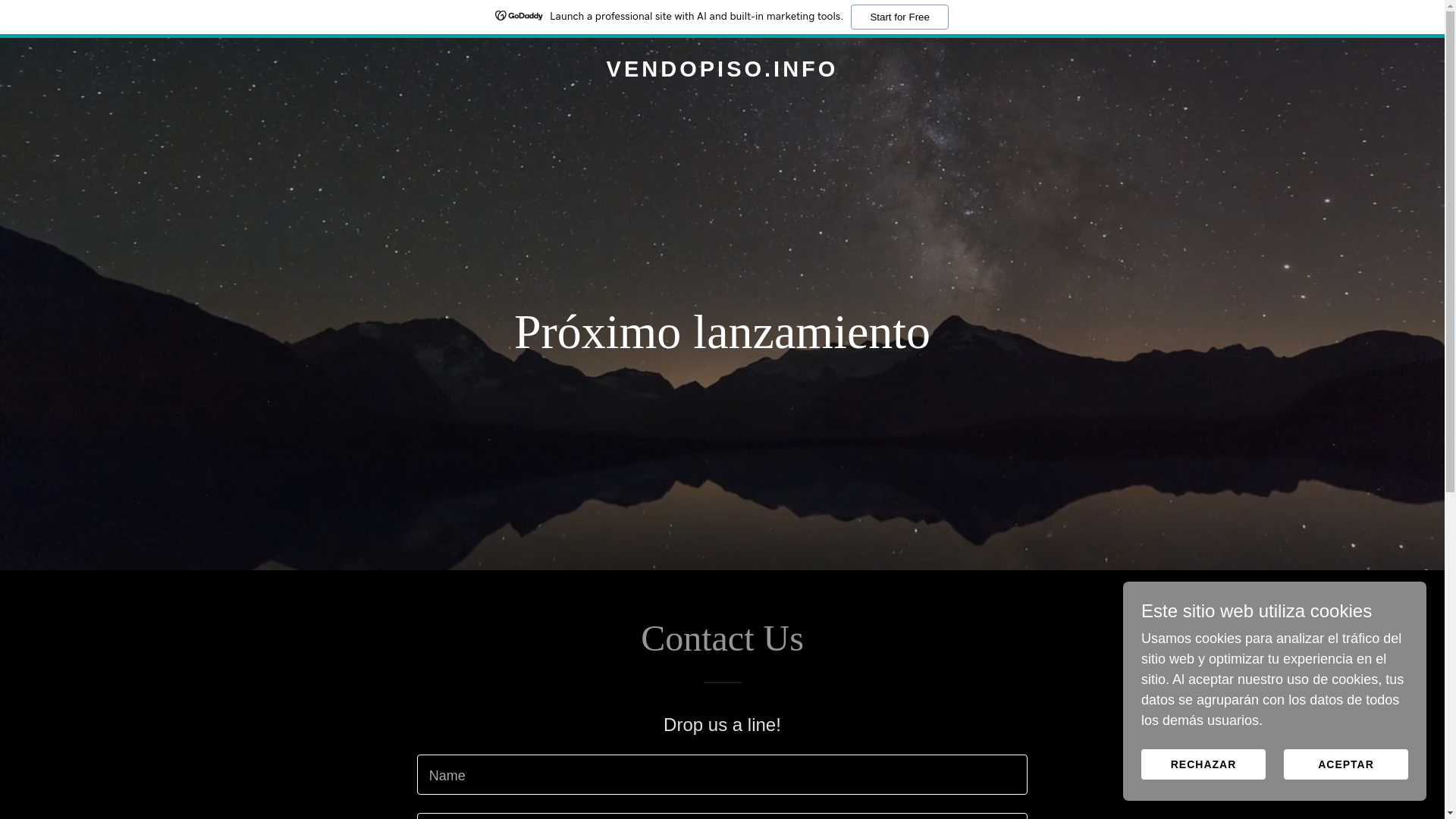 website screenshot of https://vendopiso.info/