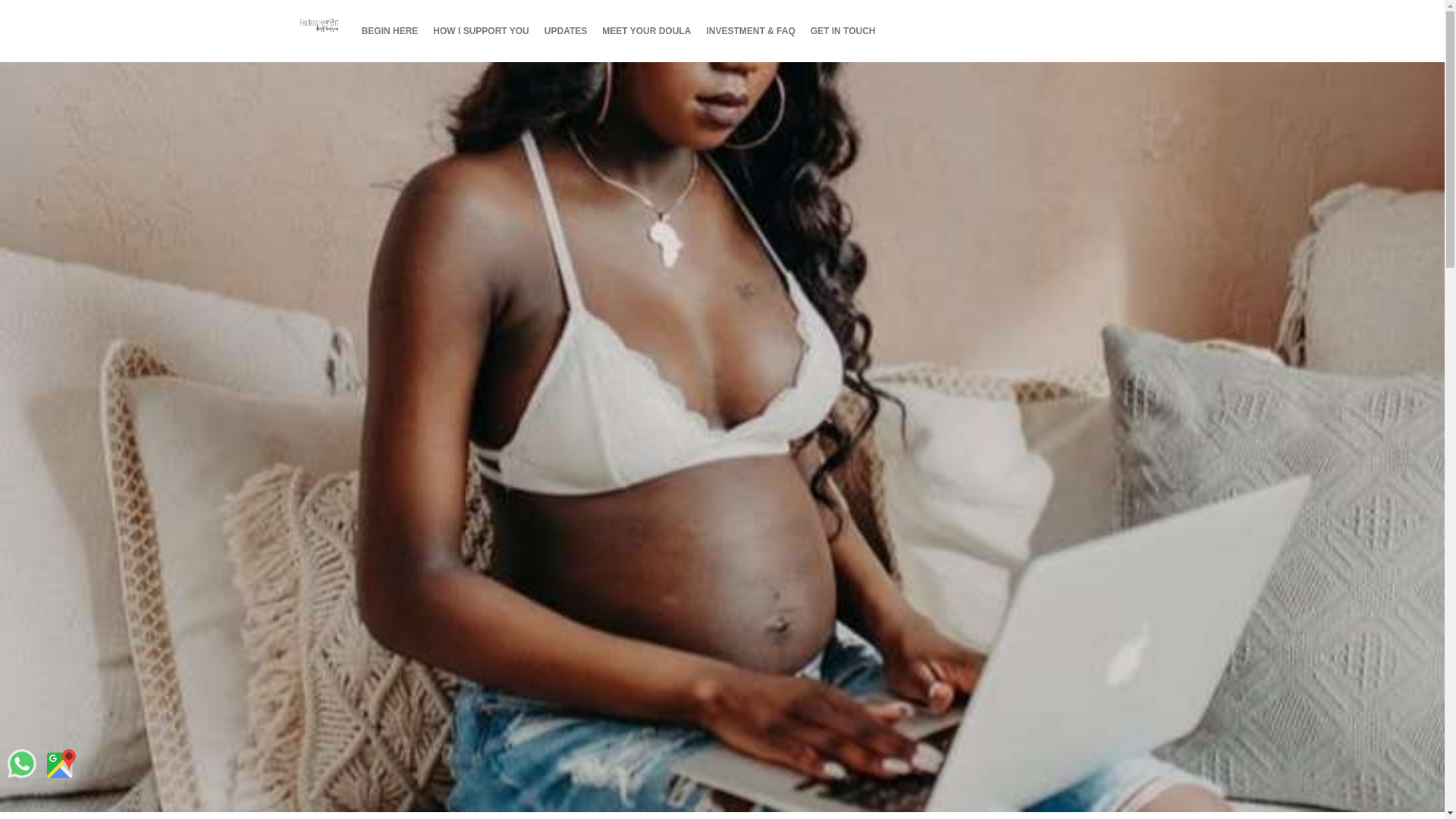 website screenshot of https://fearlessheartbirth.com/