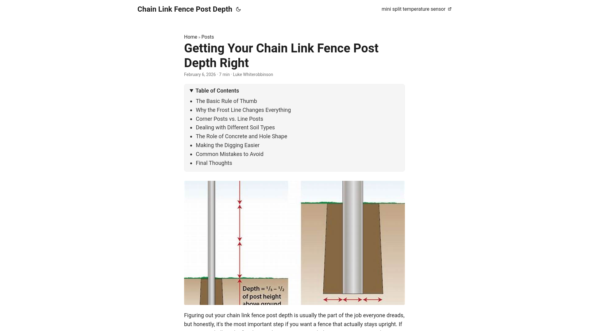 website screenshot of https://chain-link-fence-post-depth.pages.dev/
