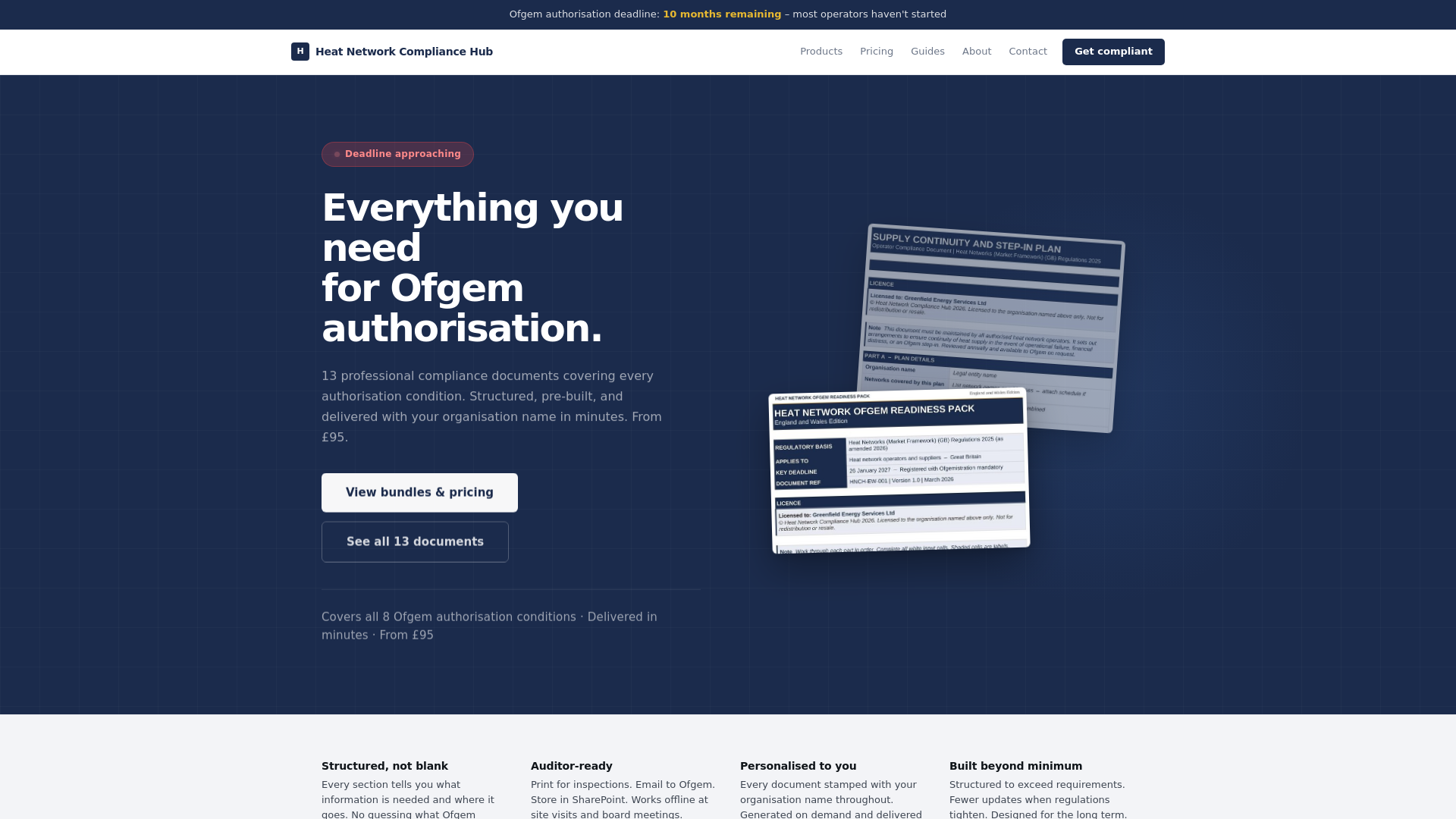 website screenshot of https://hn-ch.co.uk/