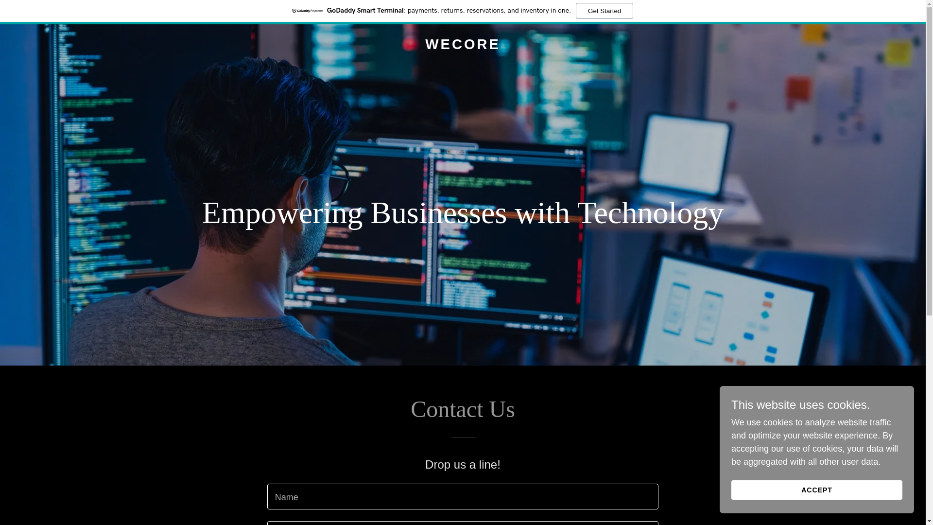 website screenshot of https://wecore.ca/
