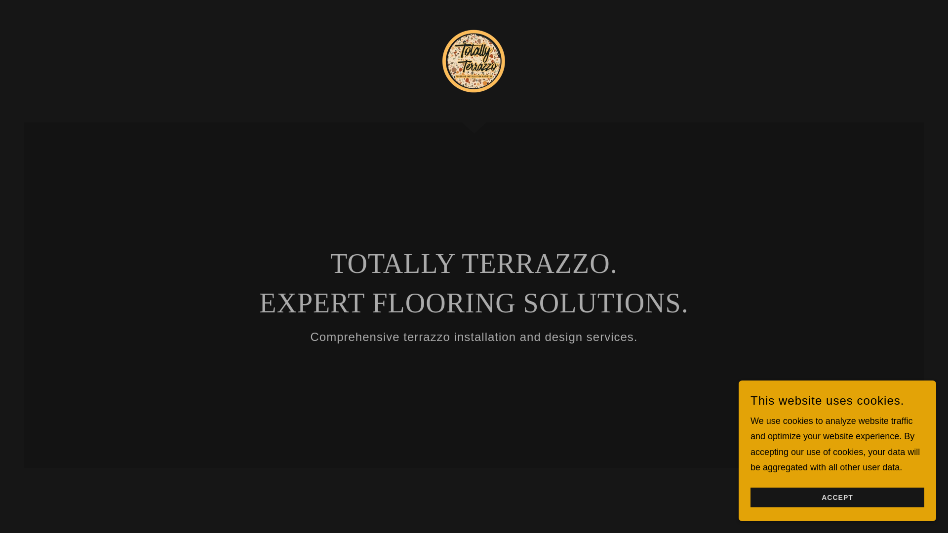 website screenshot of https://totallyterrazzo.com