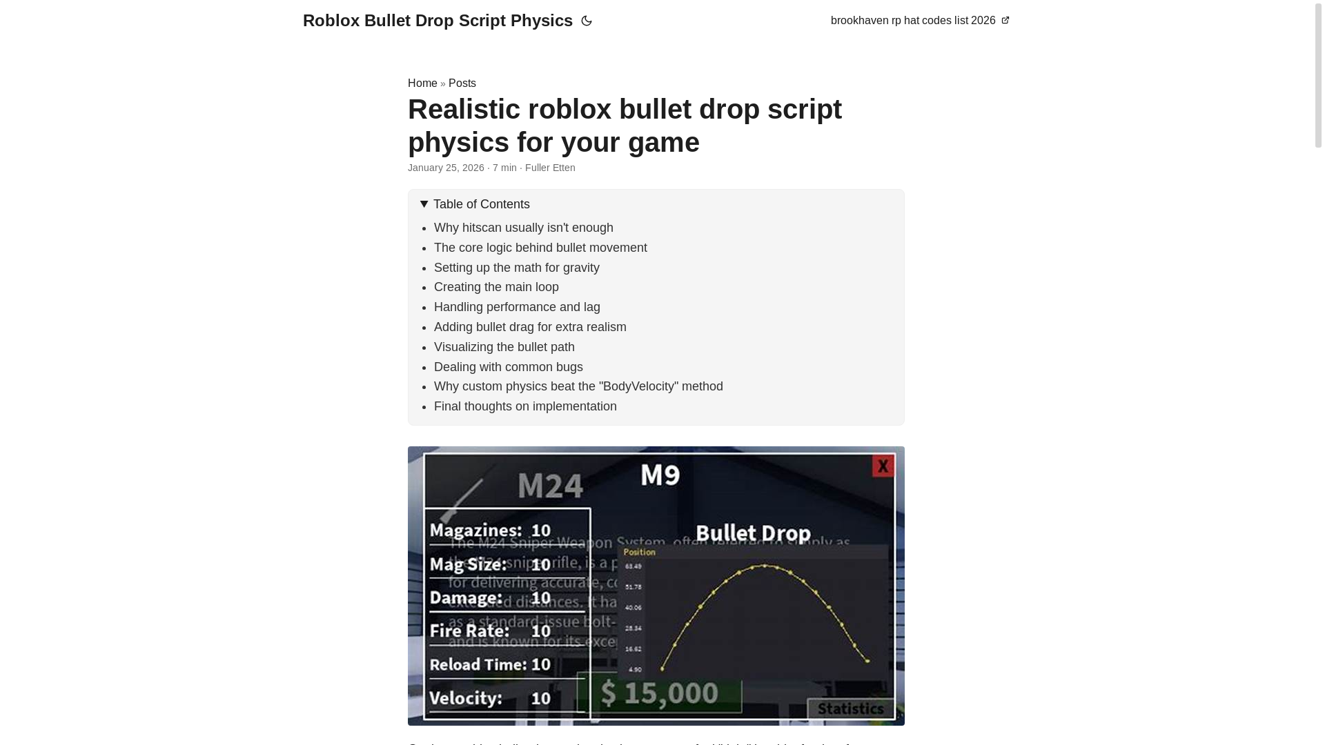 website screenshot of https://roblox-bullet-drop-script-physics.pages.dev/