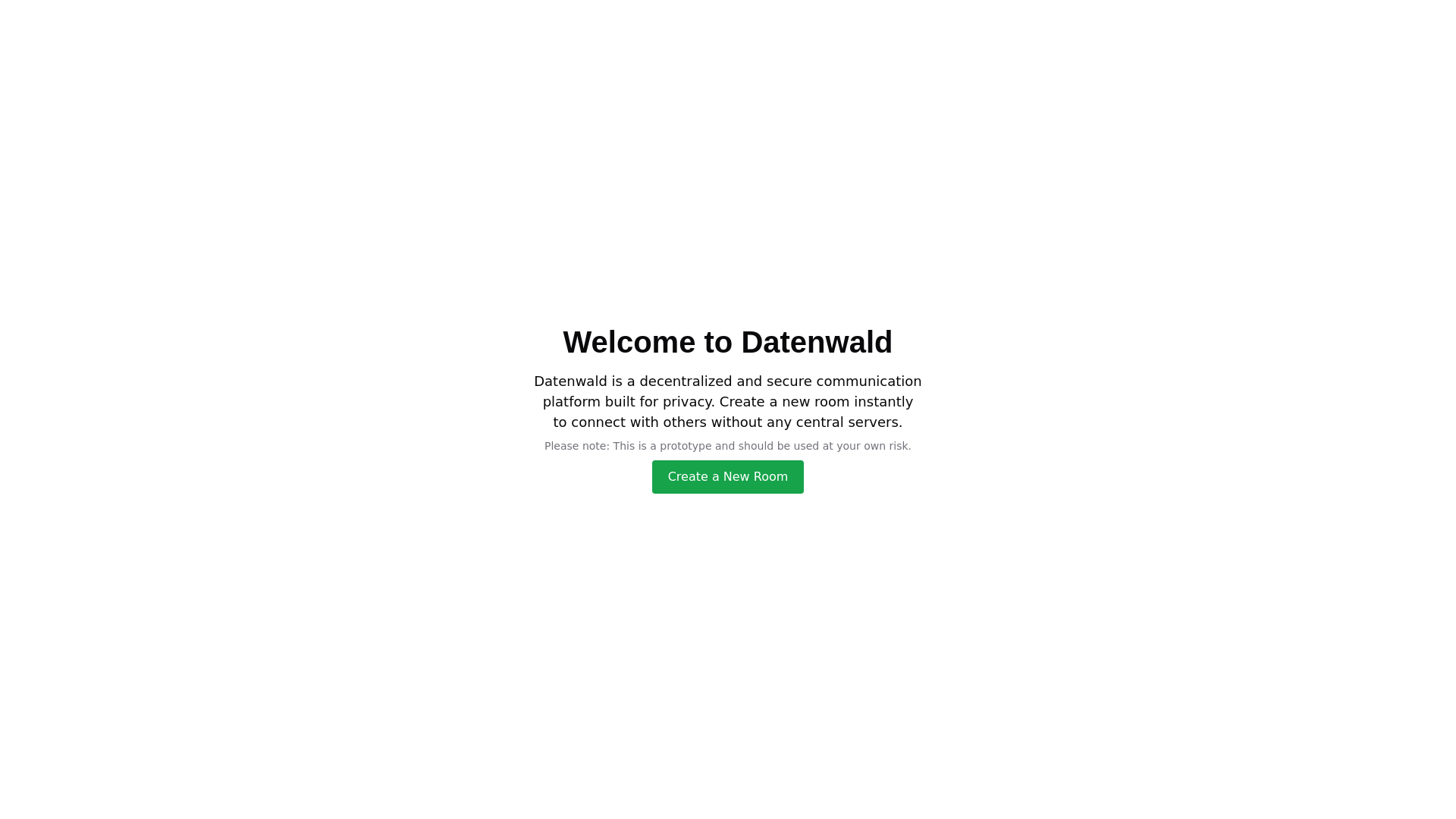 website screenshot of https://datenwald.pages.dev/