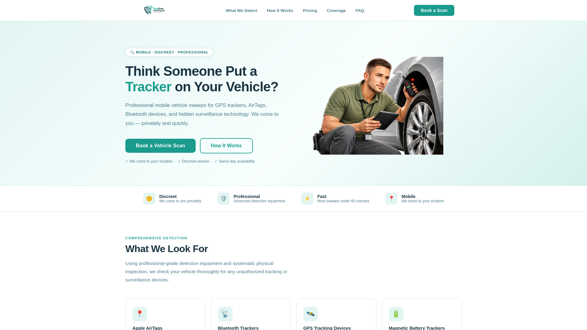website screenshot of https://catchdetection.com/