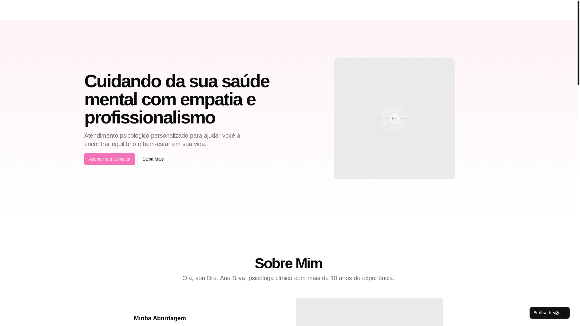 website screenshot of https://psivictoriagiffoni.com.br/