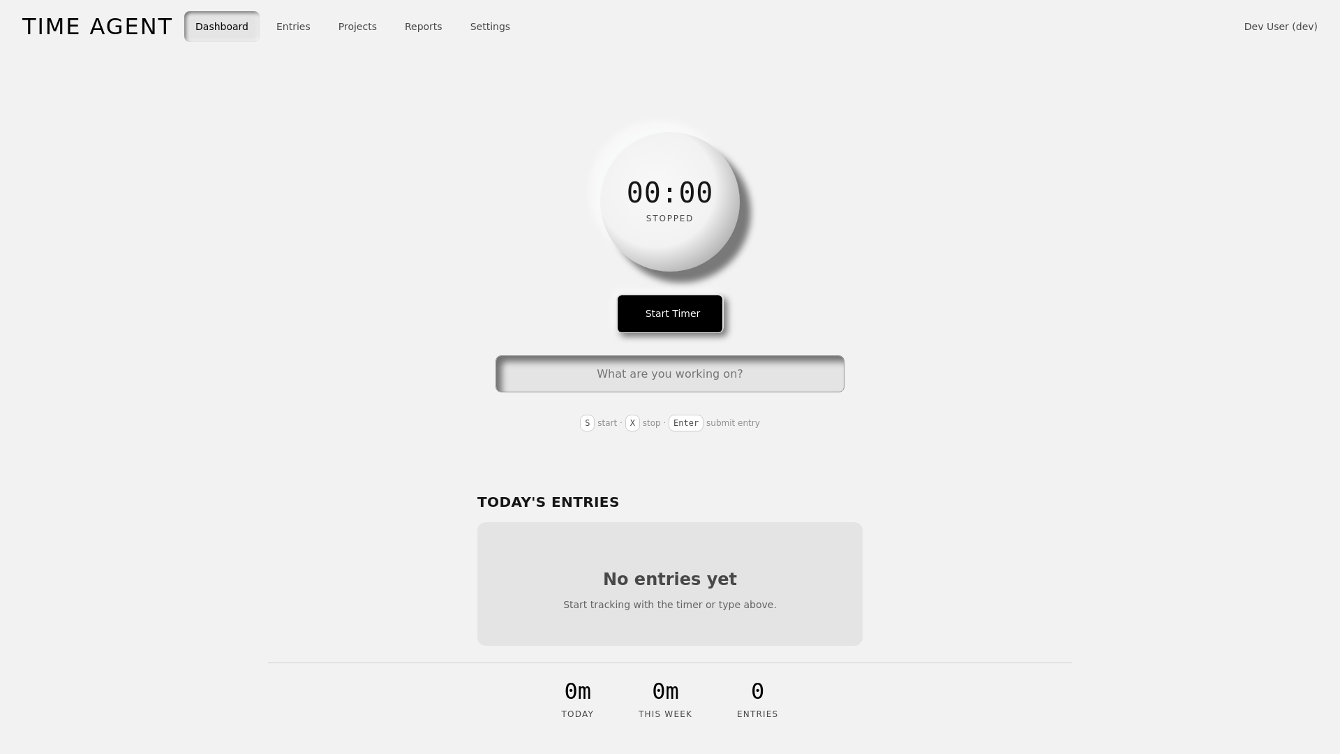 website screenshot of https://time-agent-web.pages.dev/