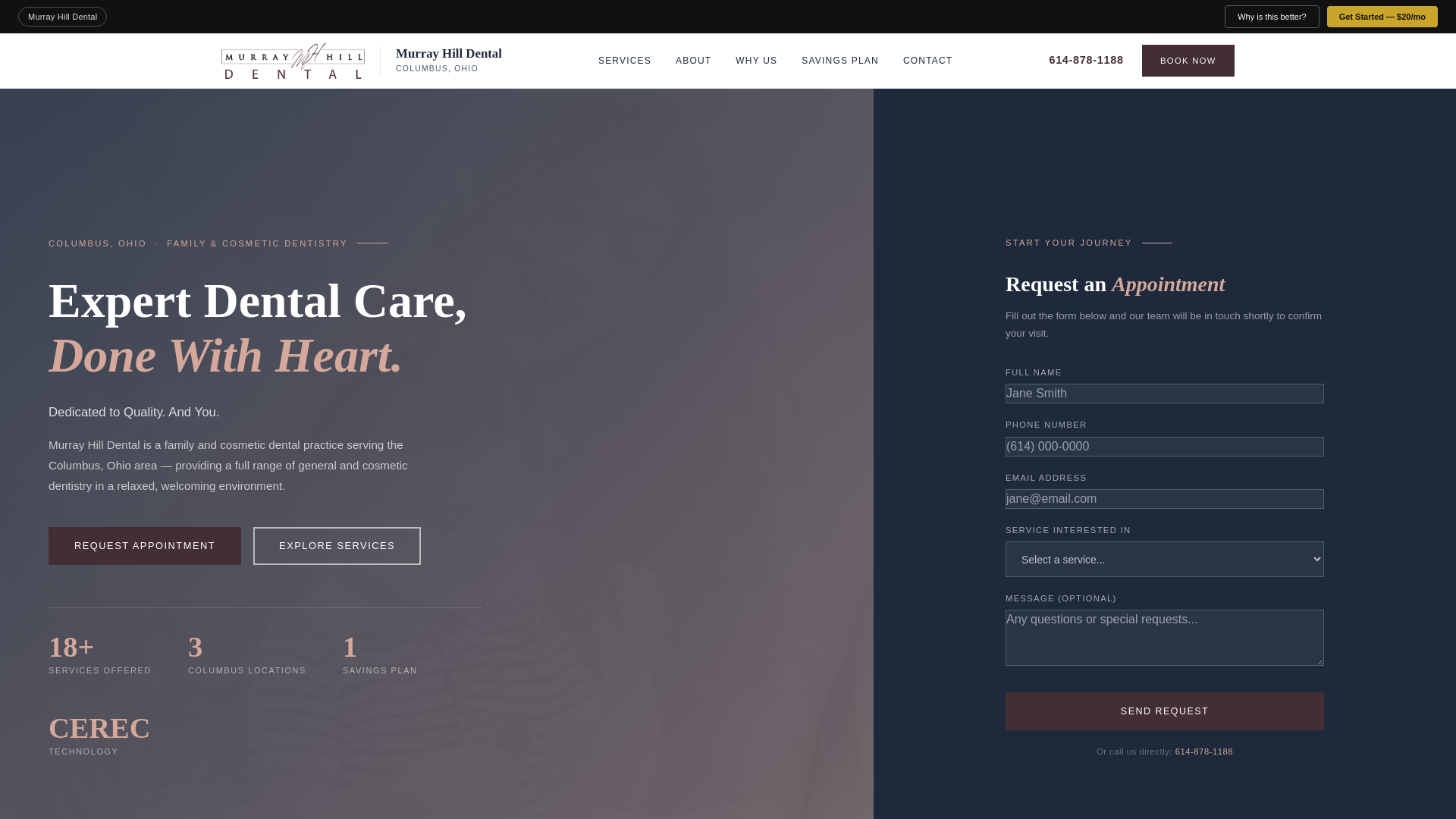 website screenshot of https://freshfacing-murray-hill-dental.pages.dev/