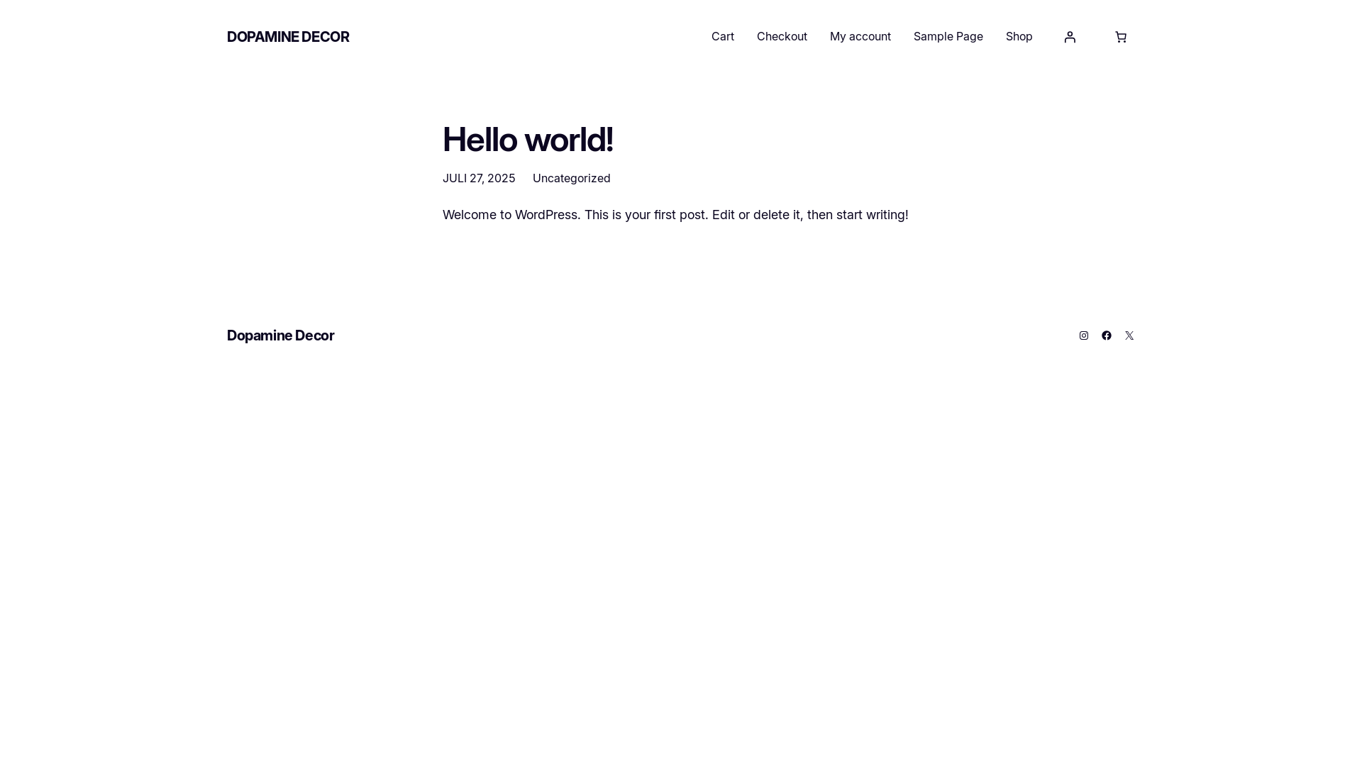 website screenshot of https://dopaminedecor.se/