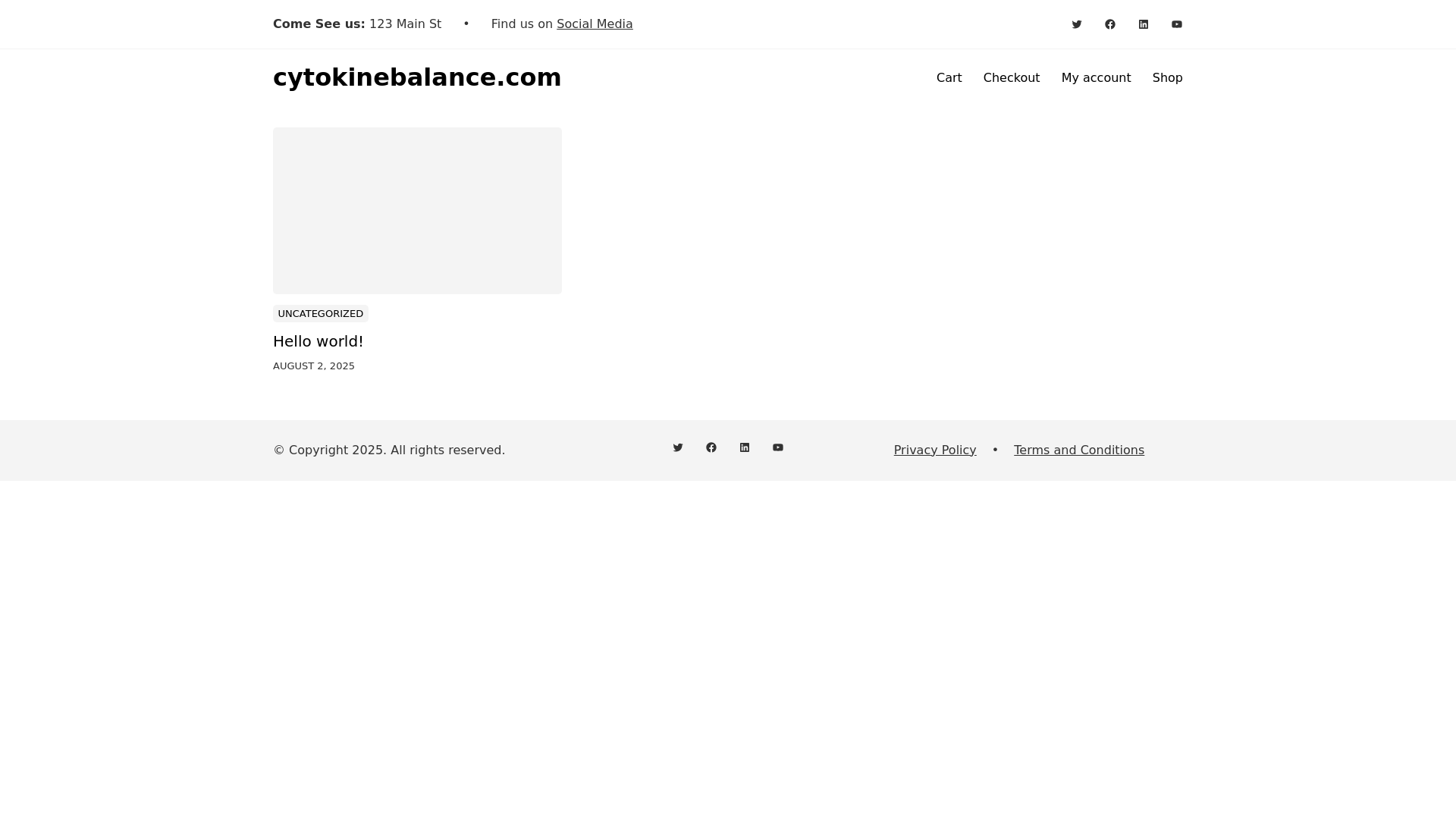 website screenshot of https://cytokinebalance.com/