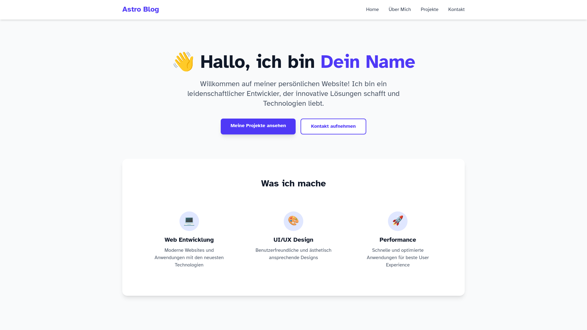website screenshot of https://meine-website-12t.pages.dev/
