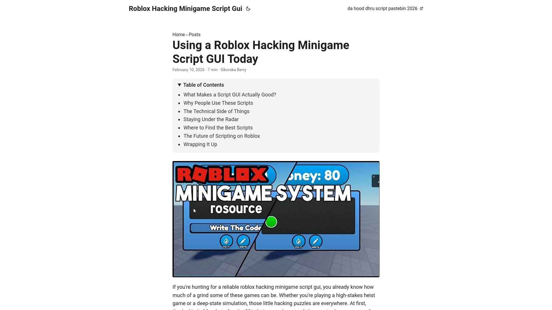 website screenshot of https://roblox-hacking-minigame-script-gui.pages.dev/
