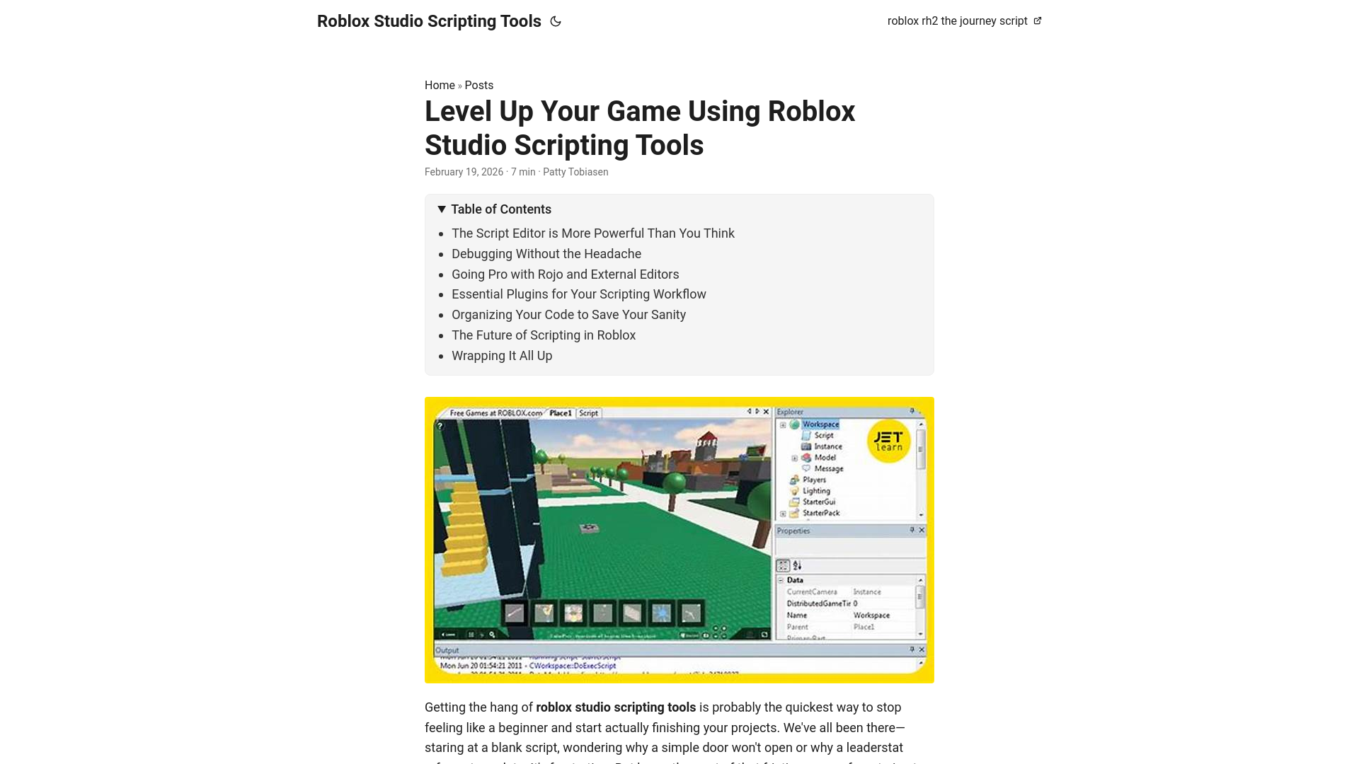 website screenshot of https://roblox-studio-scripting-tools.pages.dev/
