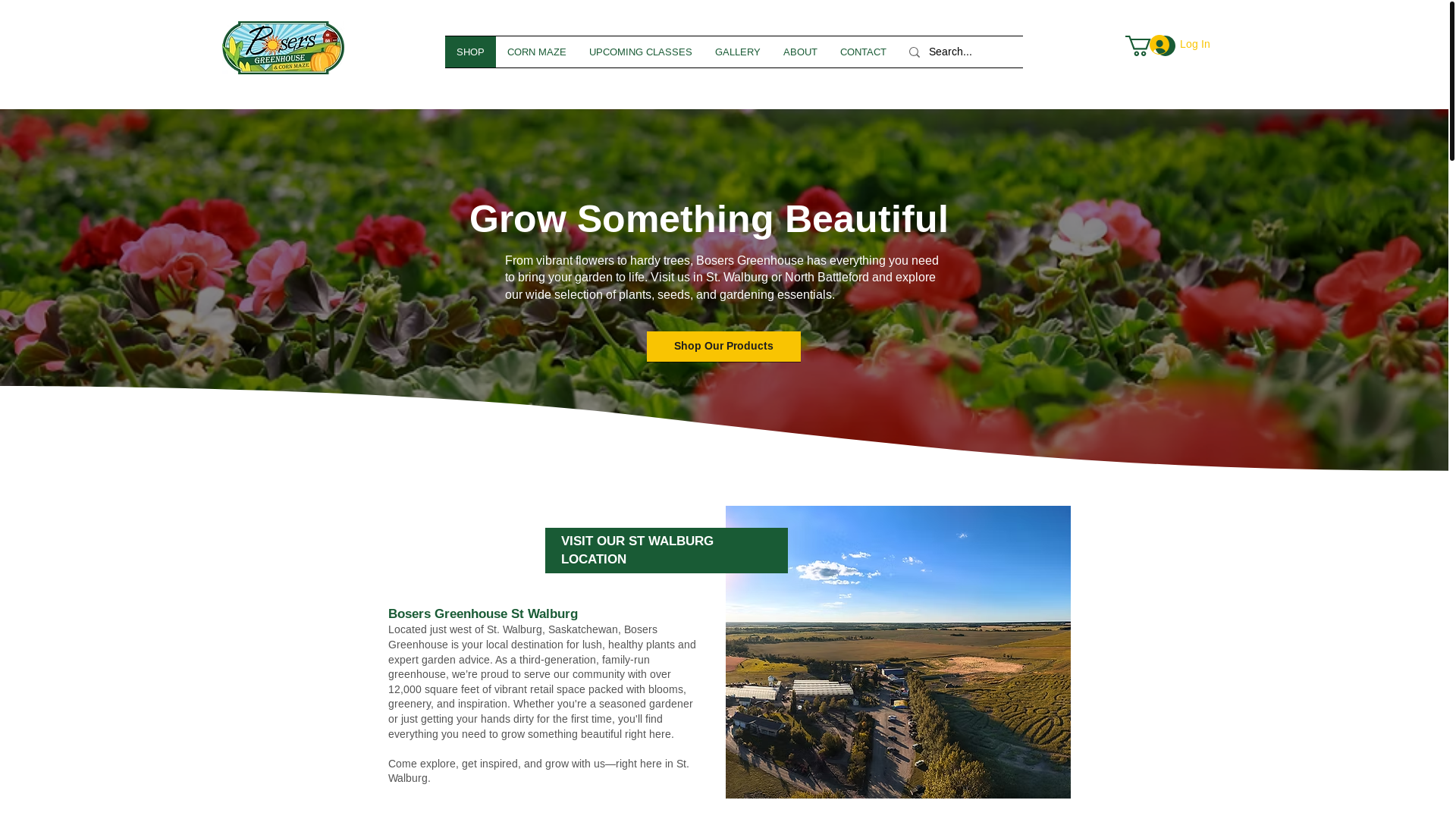 website screenshot of https://www.bosersgreenhouse.ca/