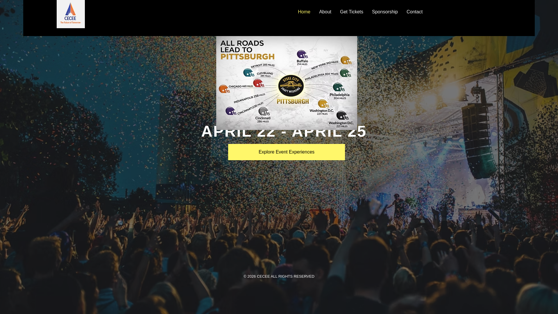 website screenshot of https://officialsteelcitydraftweekend.com/