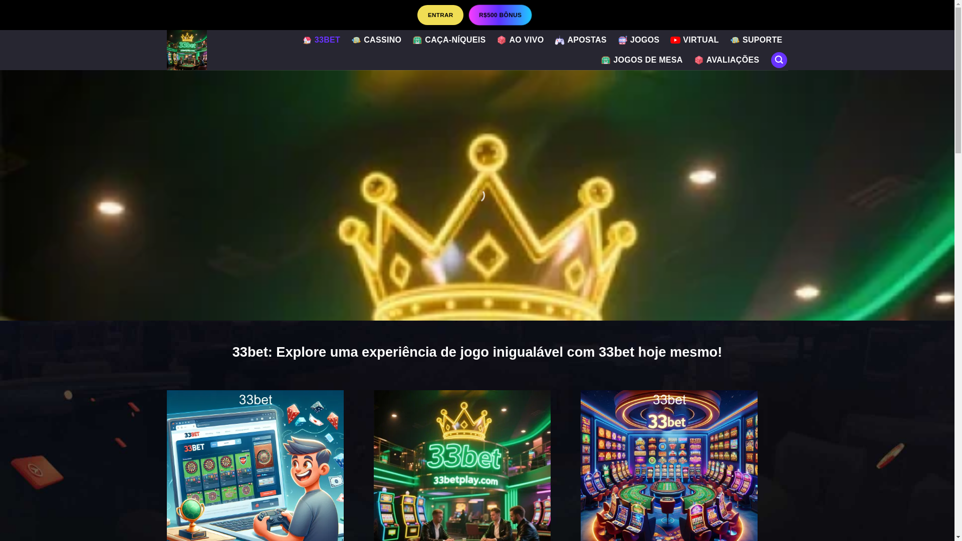 website screenshot of https://33betplay.com/