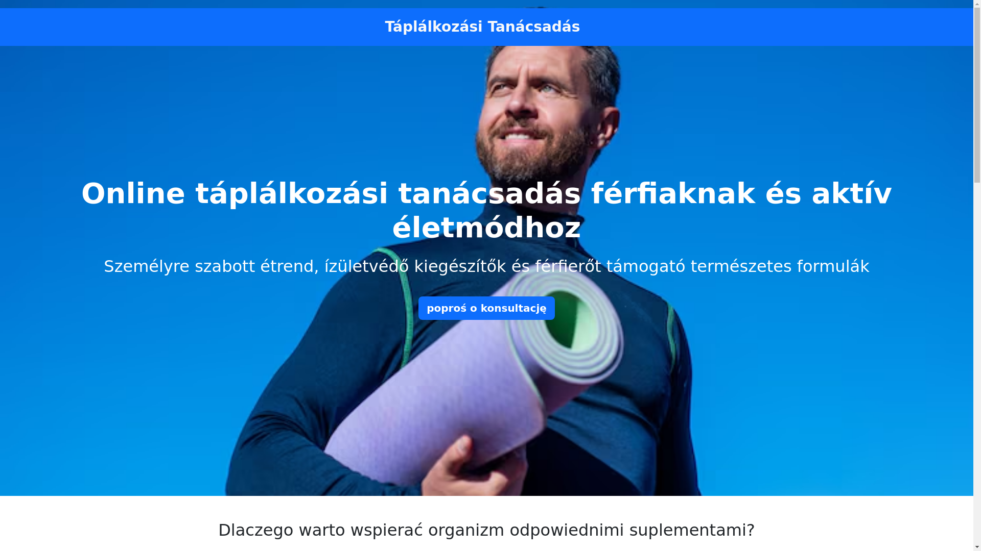 website screenshot of https://taplalkozasitanacsadasa.com/