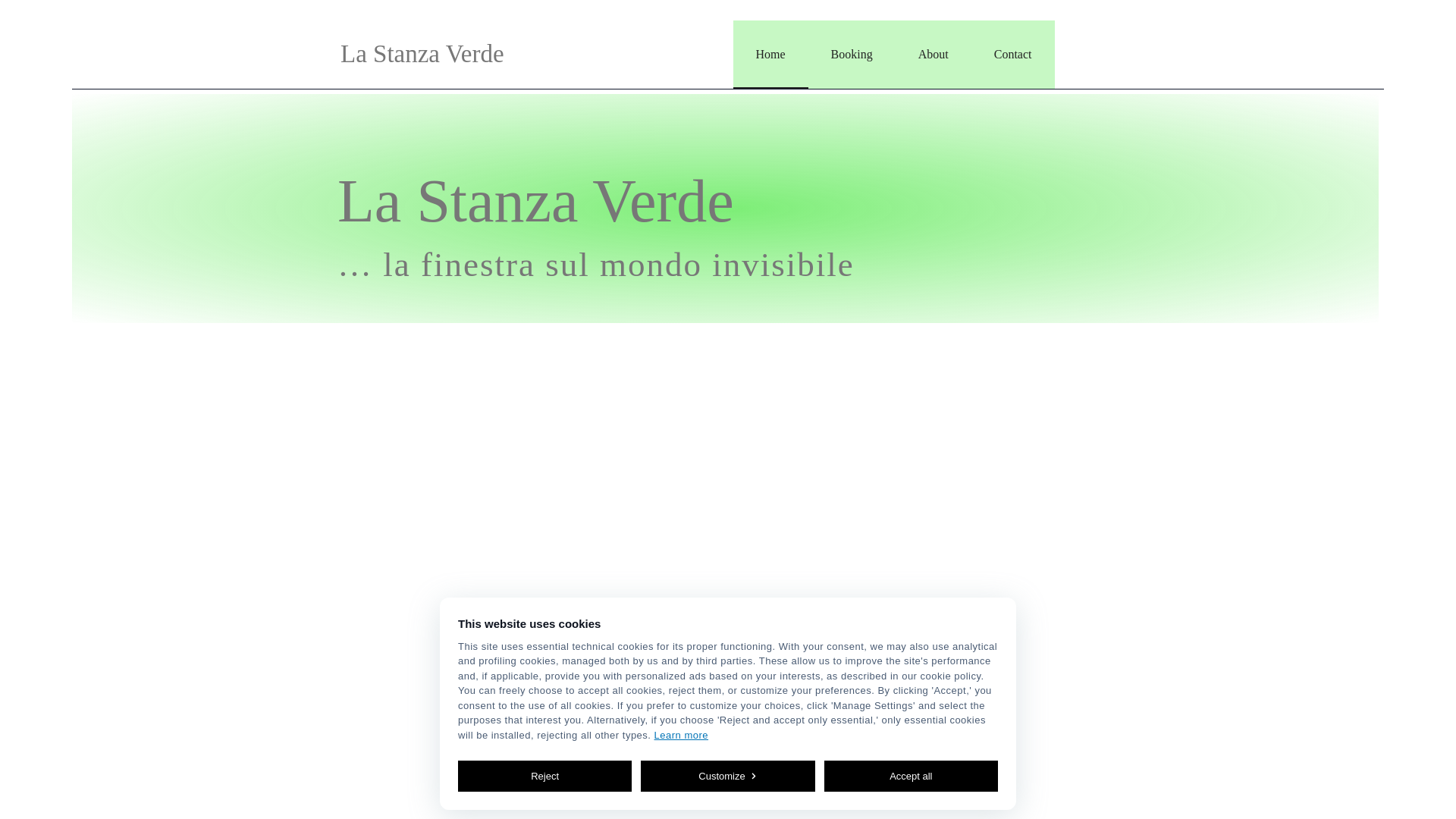 website screenshot of https://lastanzaverde.info