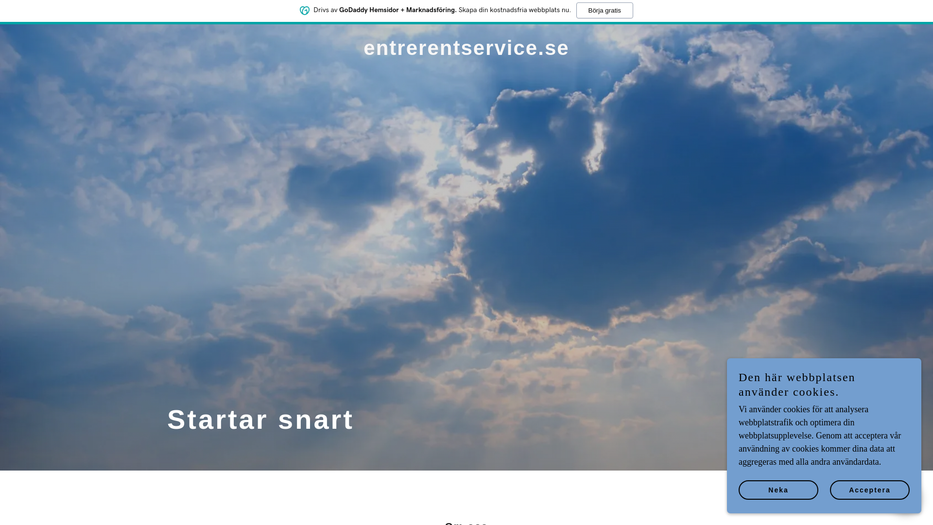 website screenshot of https://entrerentservice.se/