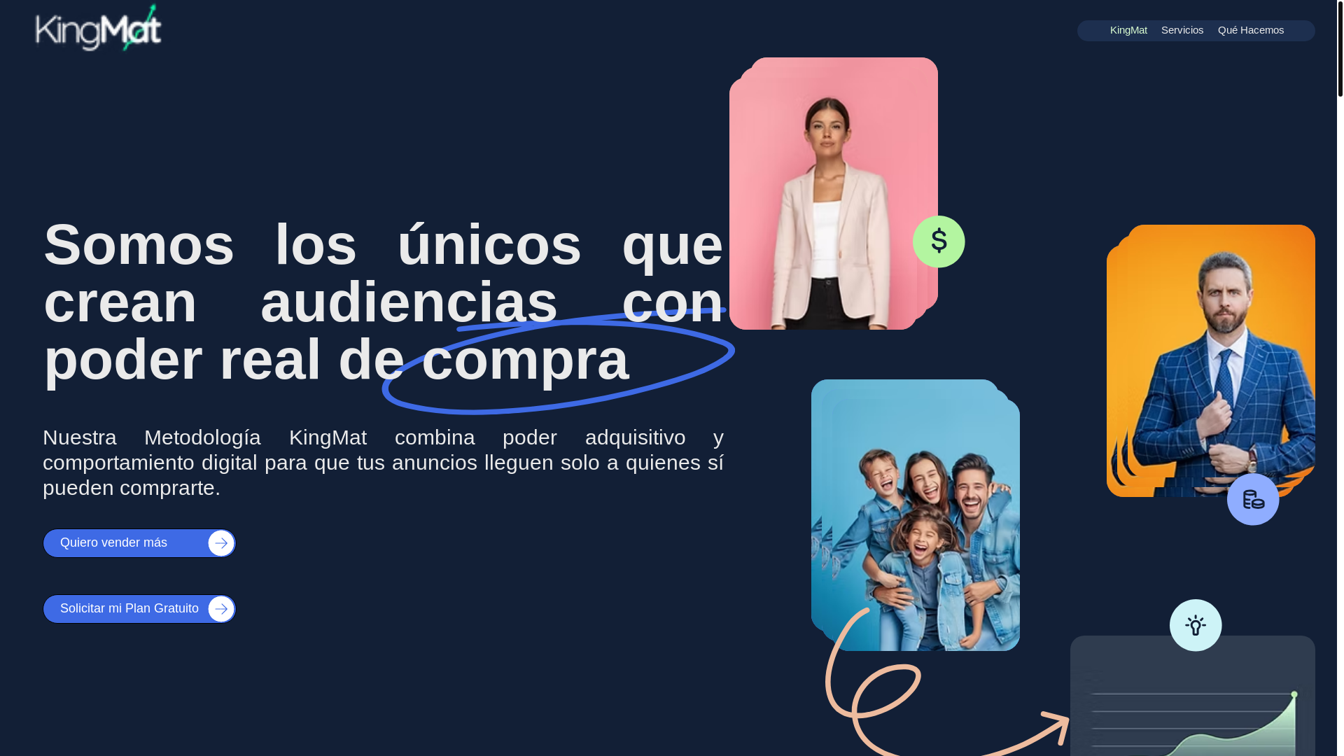 website screenshot of https://thekingmat.com/