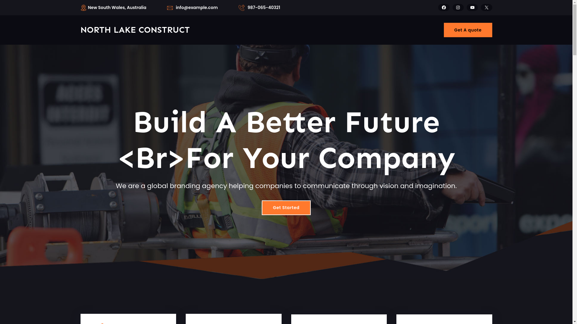website screenshot of https://northlakeconstruction.ca/
