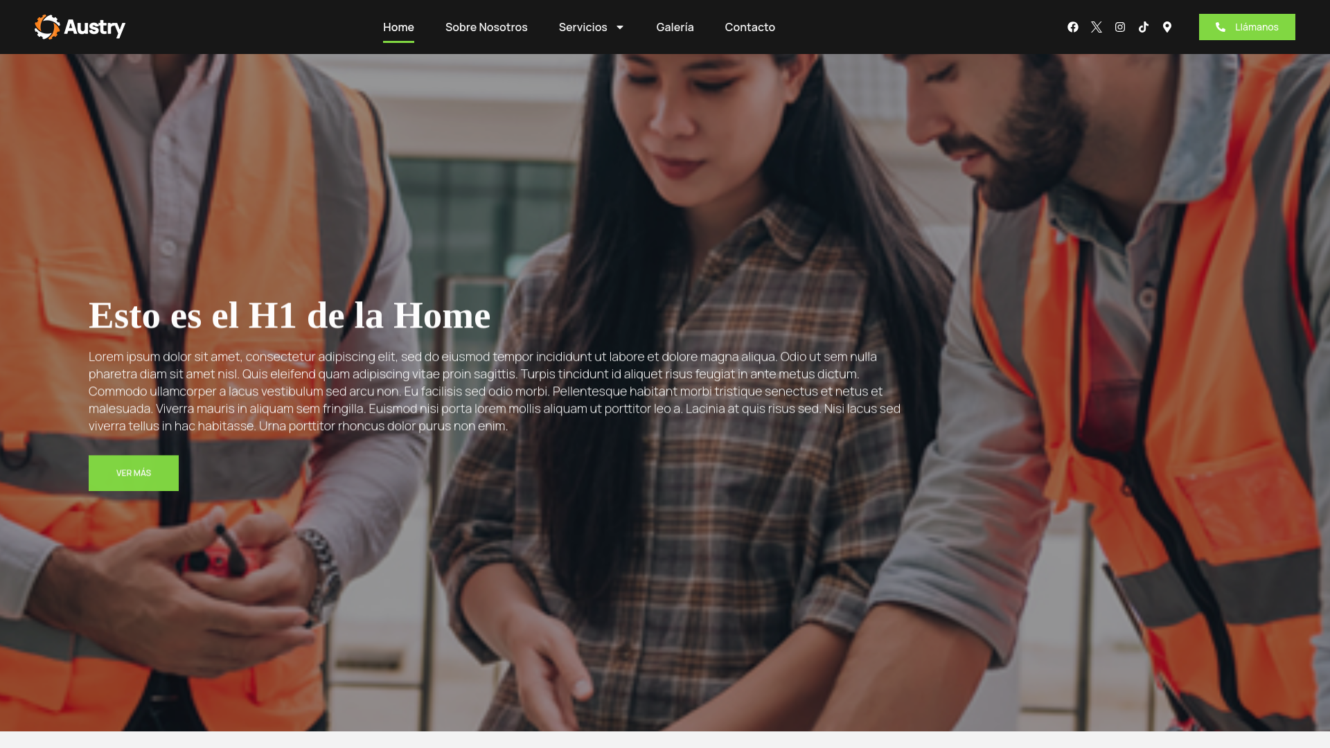 website screenshot of https://constructoraensevilla.com/