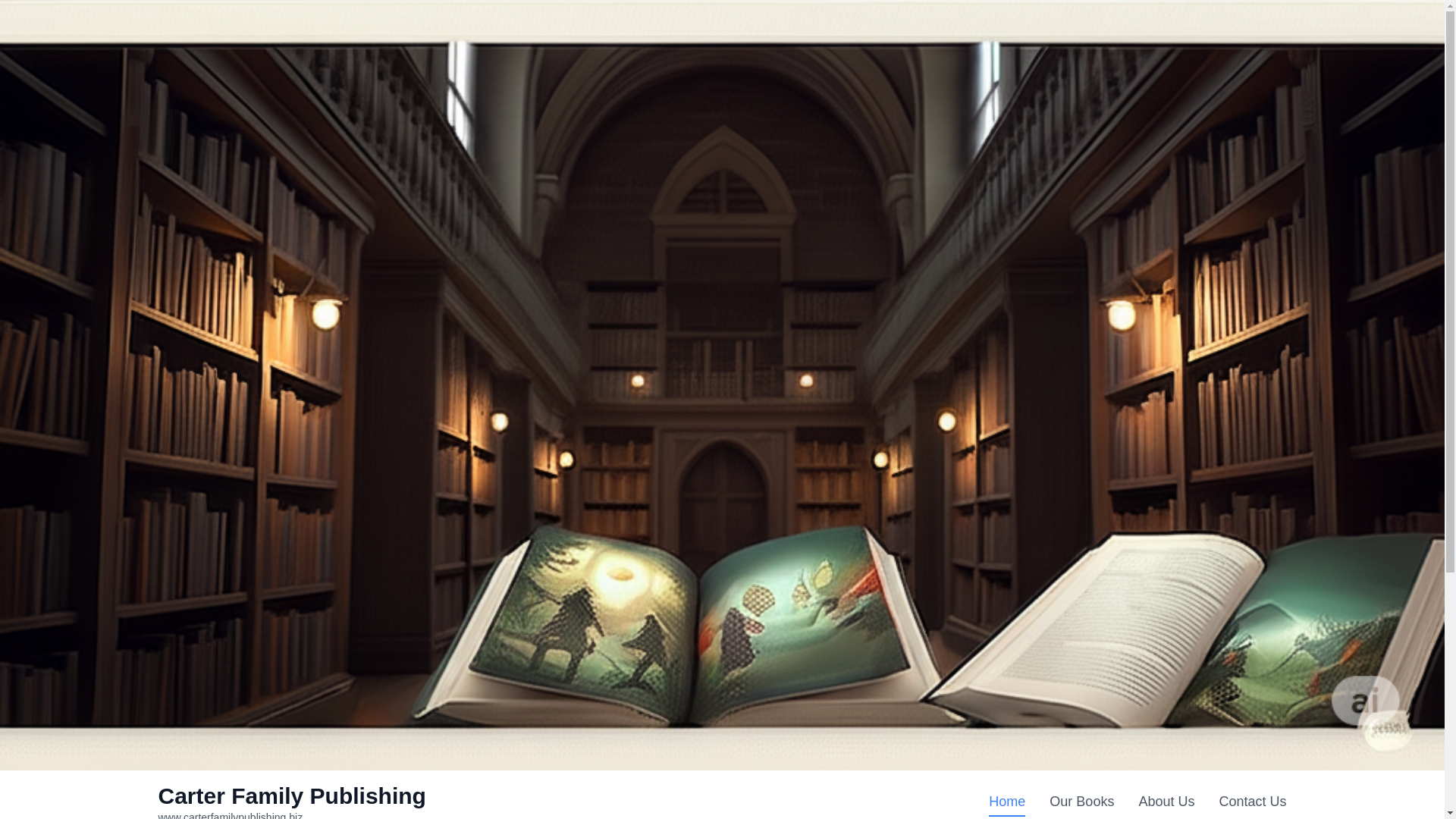 website screenshot of https://carterfamilypublishing.biz/