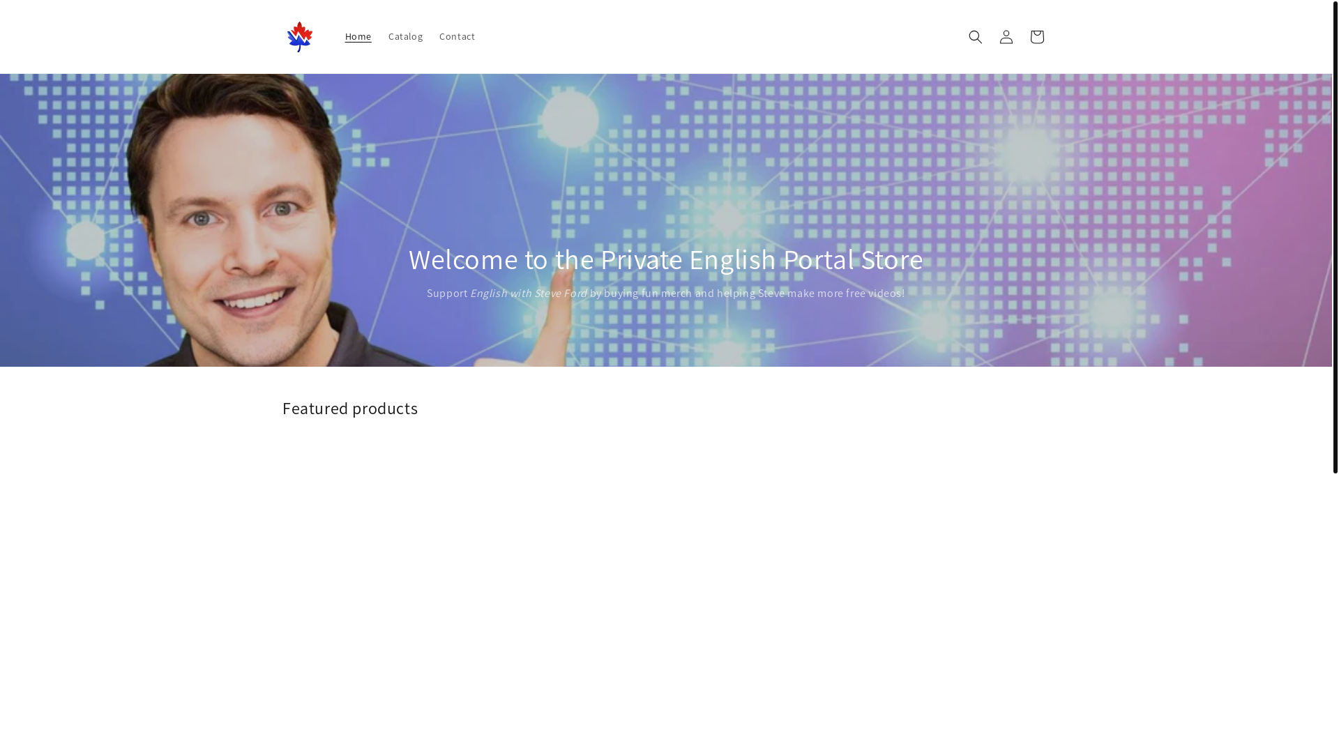 website screenshot of https://privateenglishportal.store/