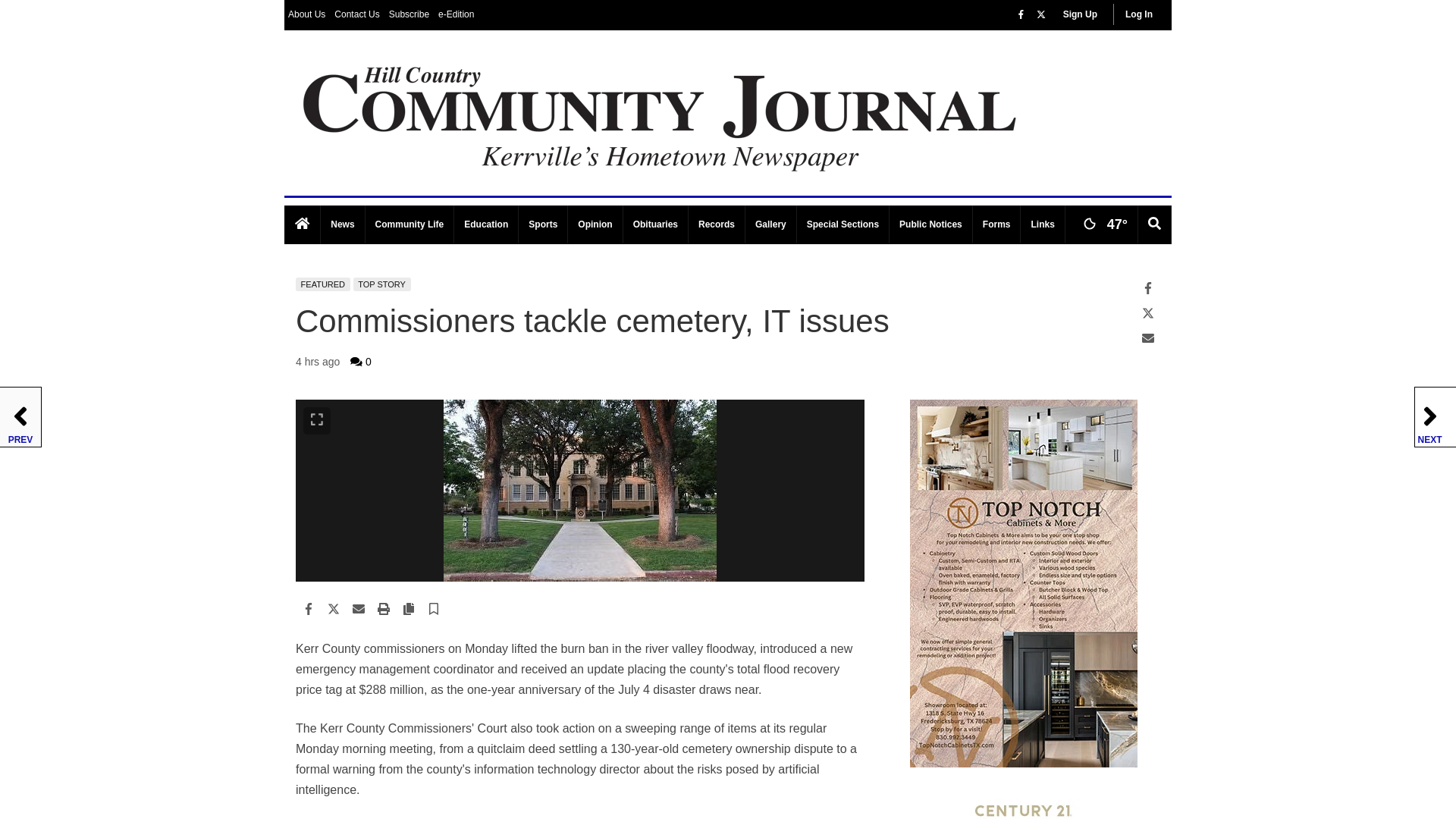 website screenshot of https://www.hccommunityjournal.com/article_cbeb3d6b-b35c-4c70-9815-4853ac8b7c3b.html