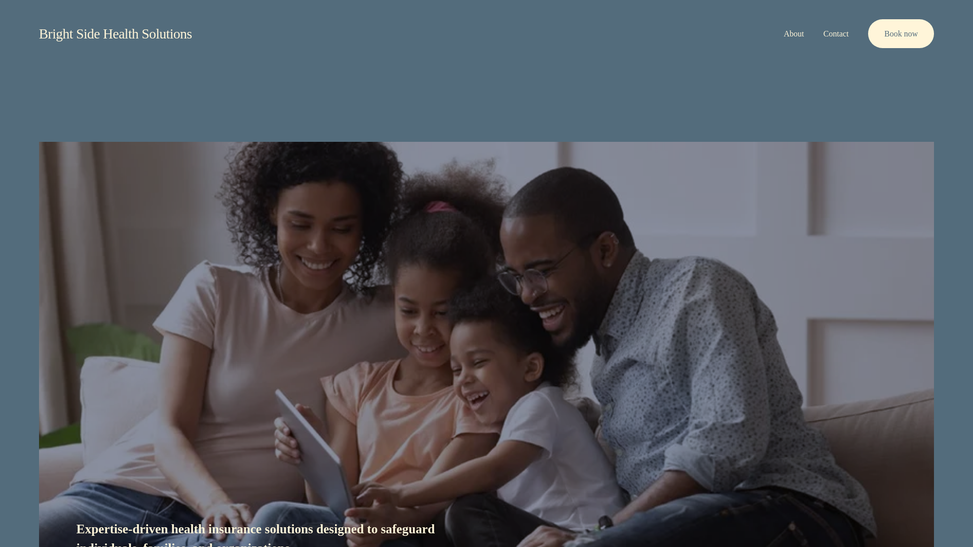 website screenshot of https://brightsidehealthsolutions.org/