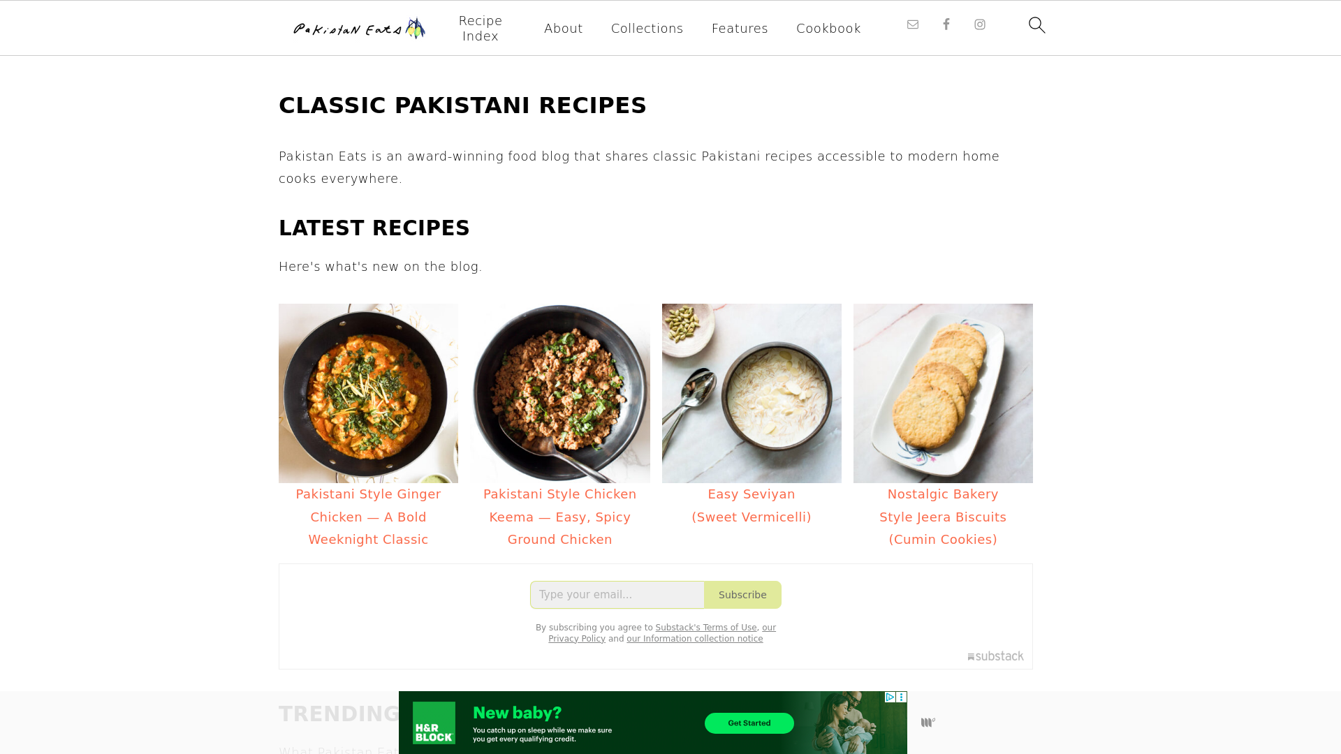 website screenshot of https://pakistaneats.com