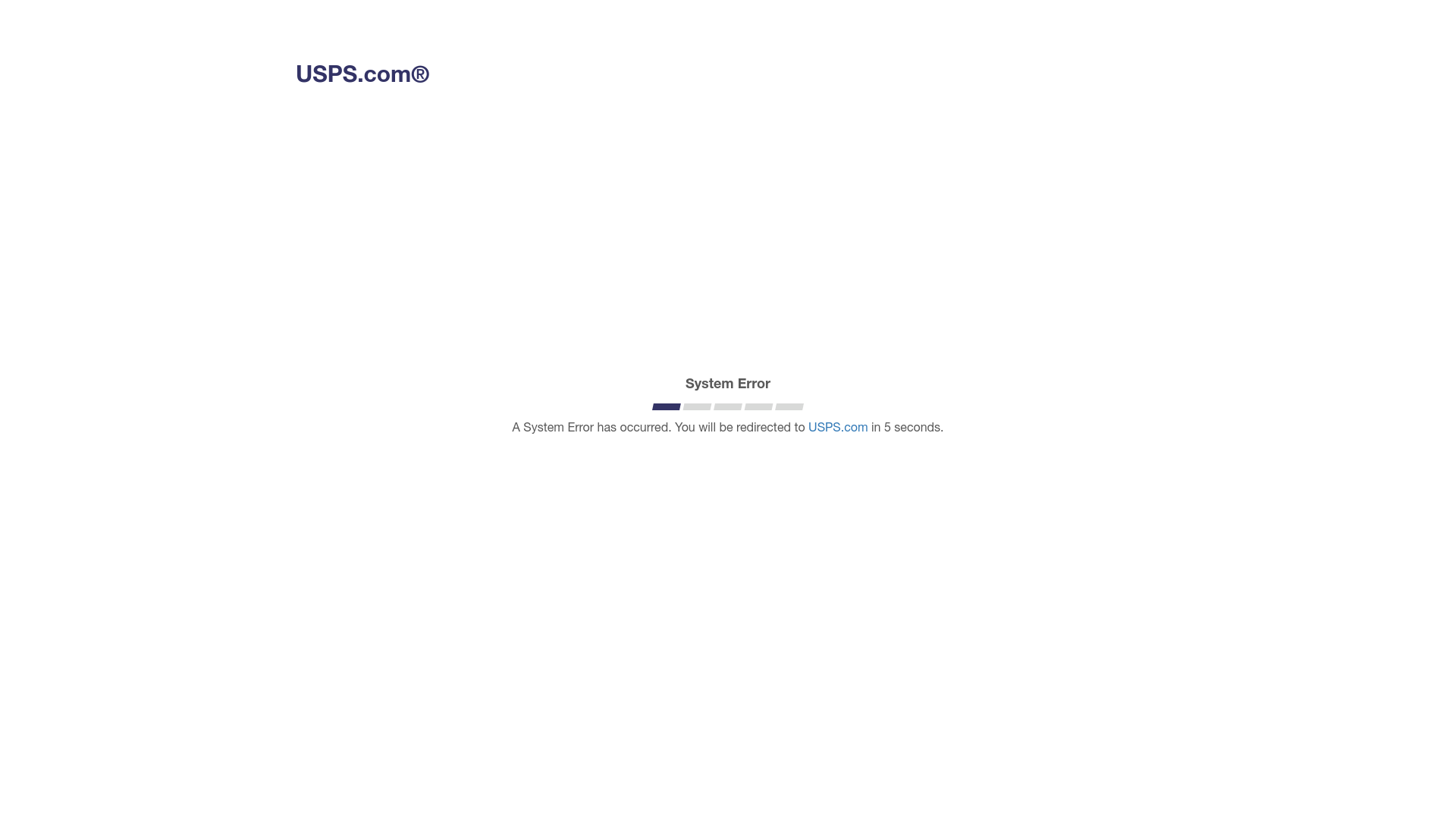 website screenshot of https://pay.usps.com/pay/checkout.html